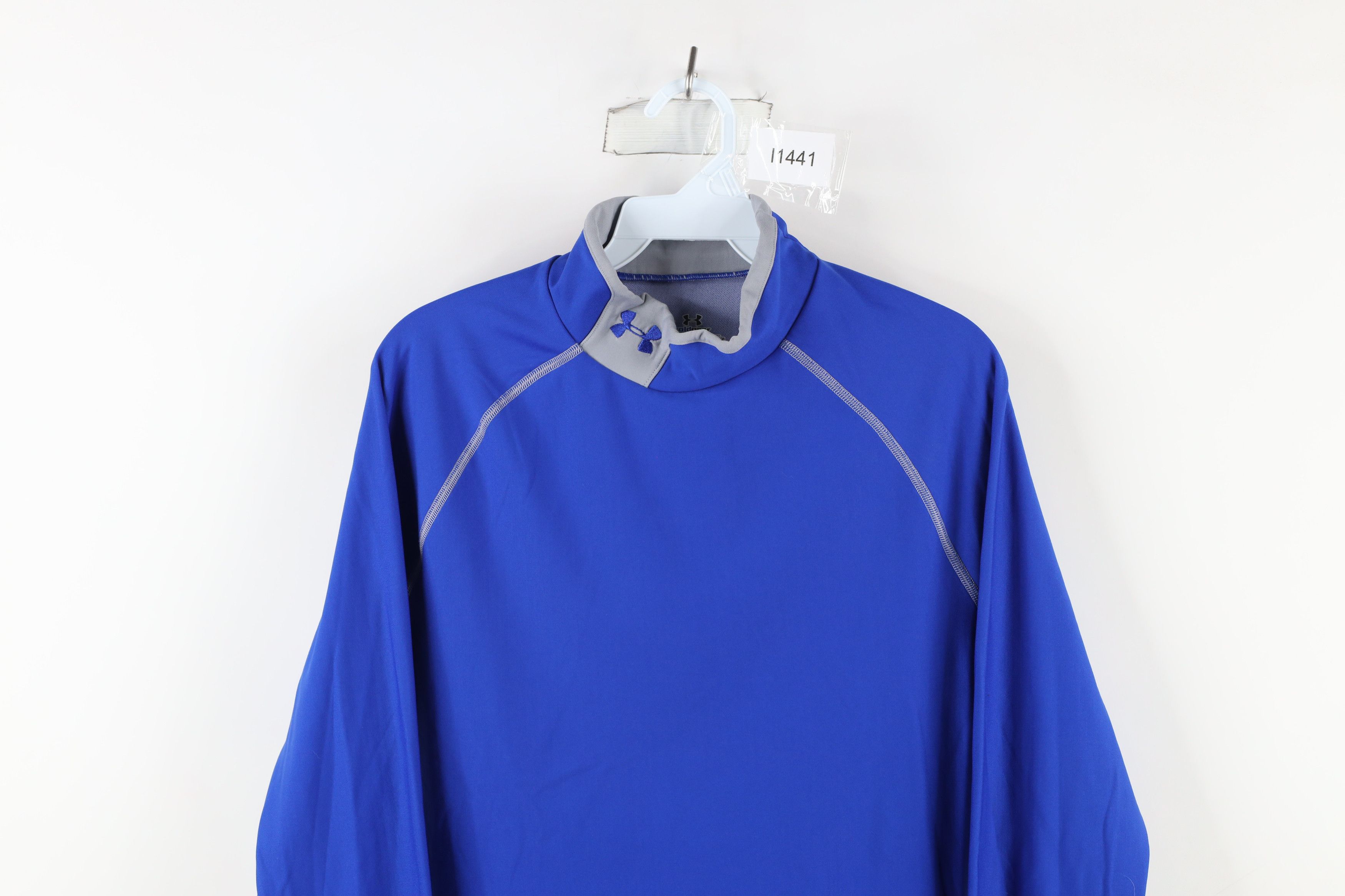 Under Armour × Vintage Under Armour ColdGear Compression Mock Neck Training T-Shirt Size US XL / EU 56 / 4 - 2 Thumbnail