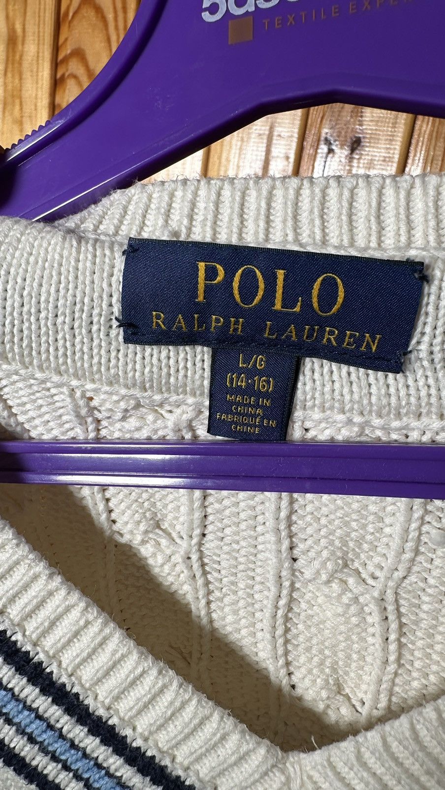 Polo Ralph Lauren × RLX Ralph Lauren × Ralph Lauren POLO RALPH LAUREN Kids BOYS CREAM KNIT CRICKET CARDIGAN🔥🔥 Size US XS / EU 42 / 0 - 10 Thumbnail
