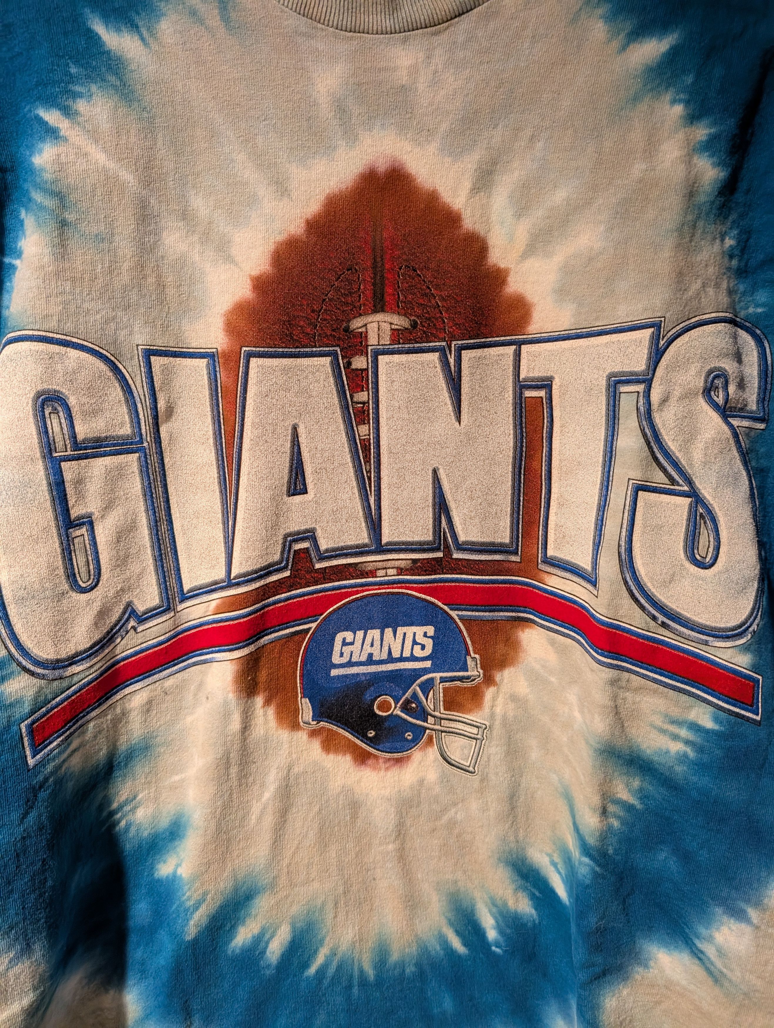 Liquid Blue Vintage 90s New York Giants NFL Football Liquid Blue T-Shirt Size US XXL / EU 58 / 5 - 2 Thumbnail