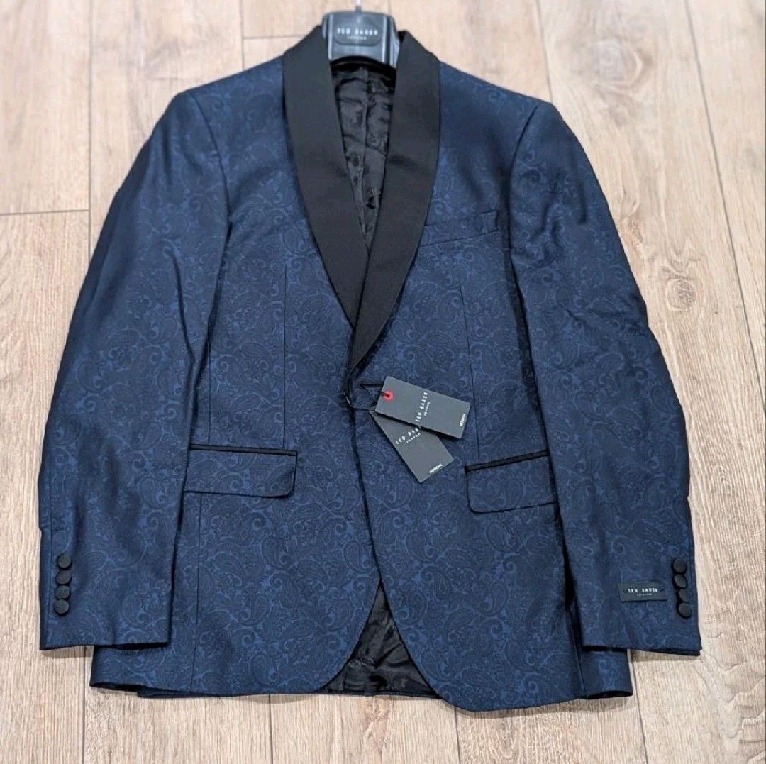 Ted Baker Ted Baker "Josh" Stretch Wool Blend Tuxedo Jacket US 40L Size 40L - 1 Thumbnail