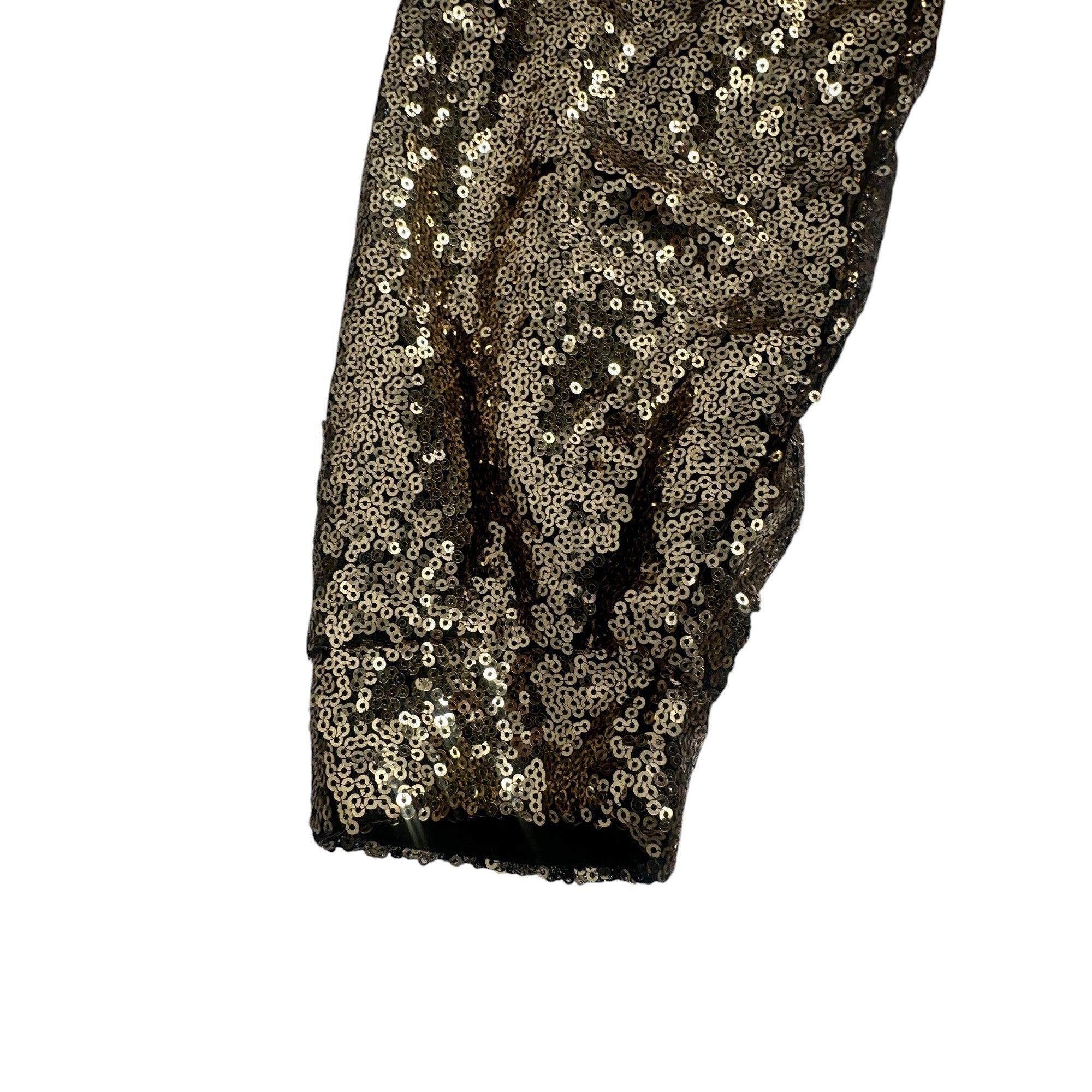 Other Boutique Style Women’s Gold Sequin Romper Large Long Sleeve Size 26" / US 2 / IT 38 - 10 Thumbnail