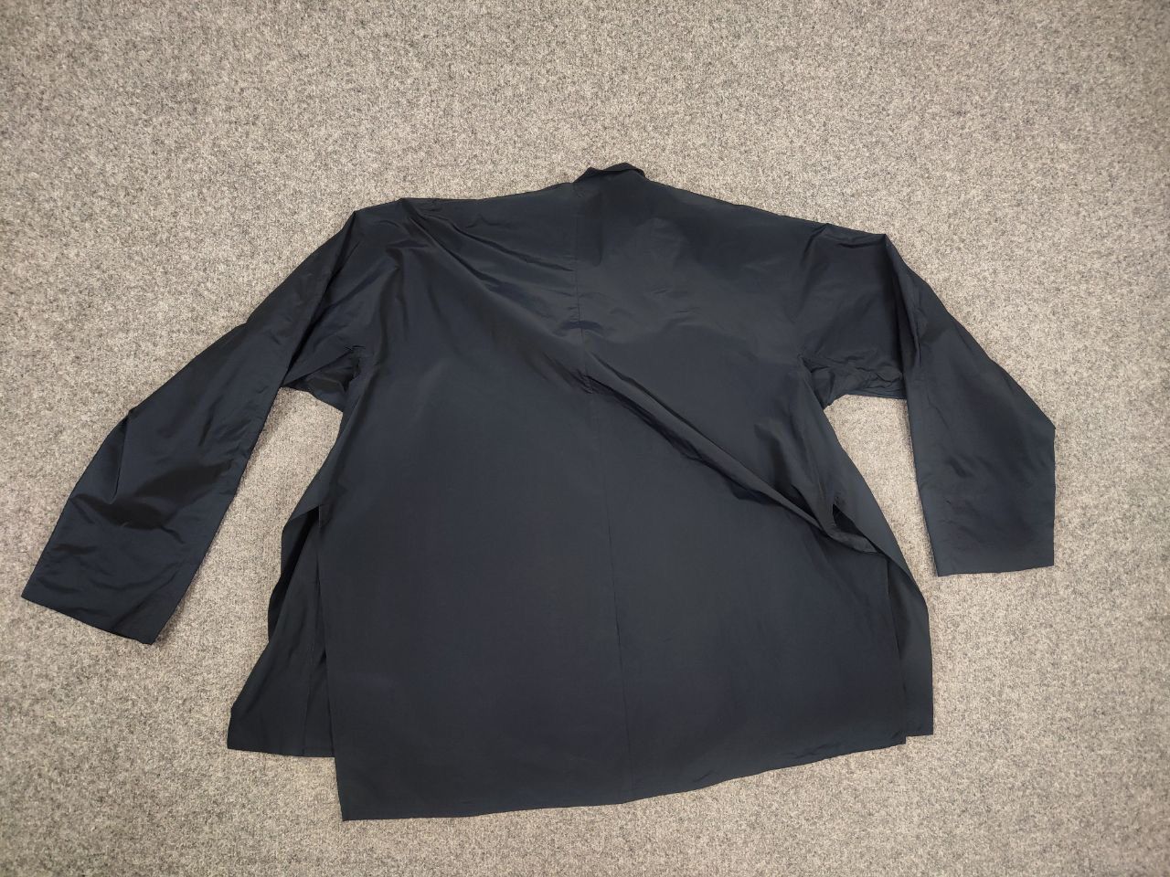 Vintage Peter O. Mahler Designer Asymmetrical Navy Jacket Minimalist Size L / US 10 / IT 46 - 13 Thumbnail