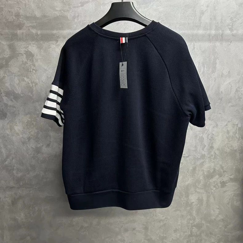 Thom Browne Thom browne The latest blue waffle cuff pattern logo short Size US XXL / EU 58 / 5 - 2 Thumbnail