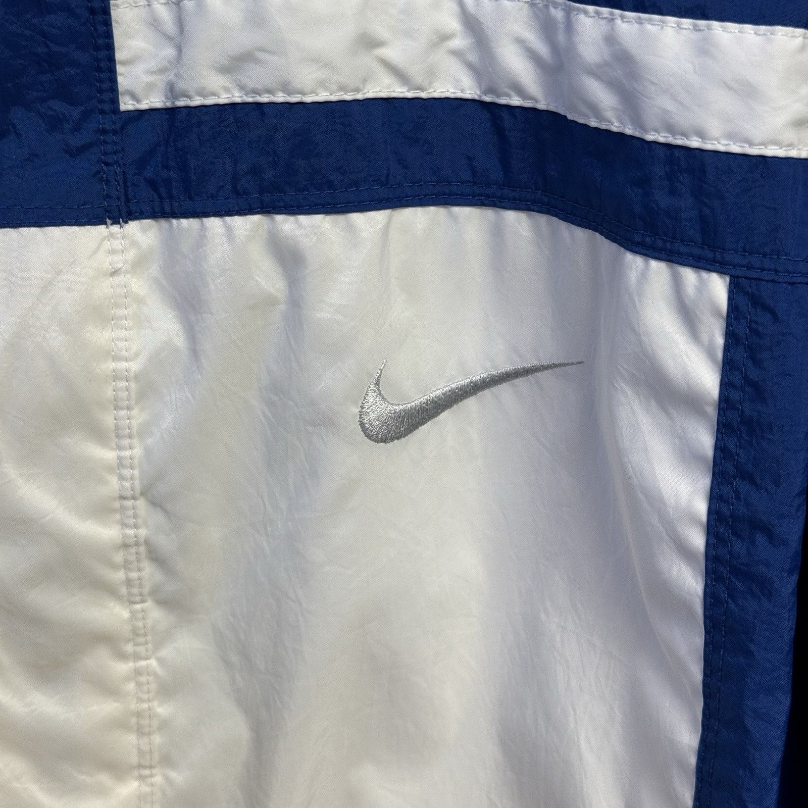 Nike Vintage 90s Nike Windbreaker Jacket Mens Large Blue Full Zip Size US L / EU 52-54 / 3 - 3 Thumbnail