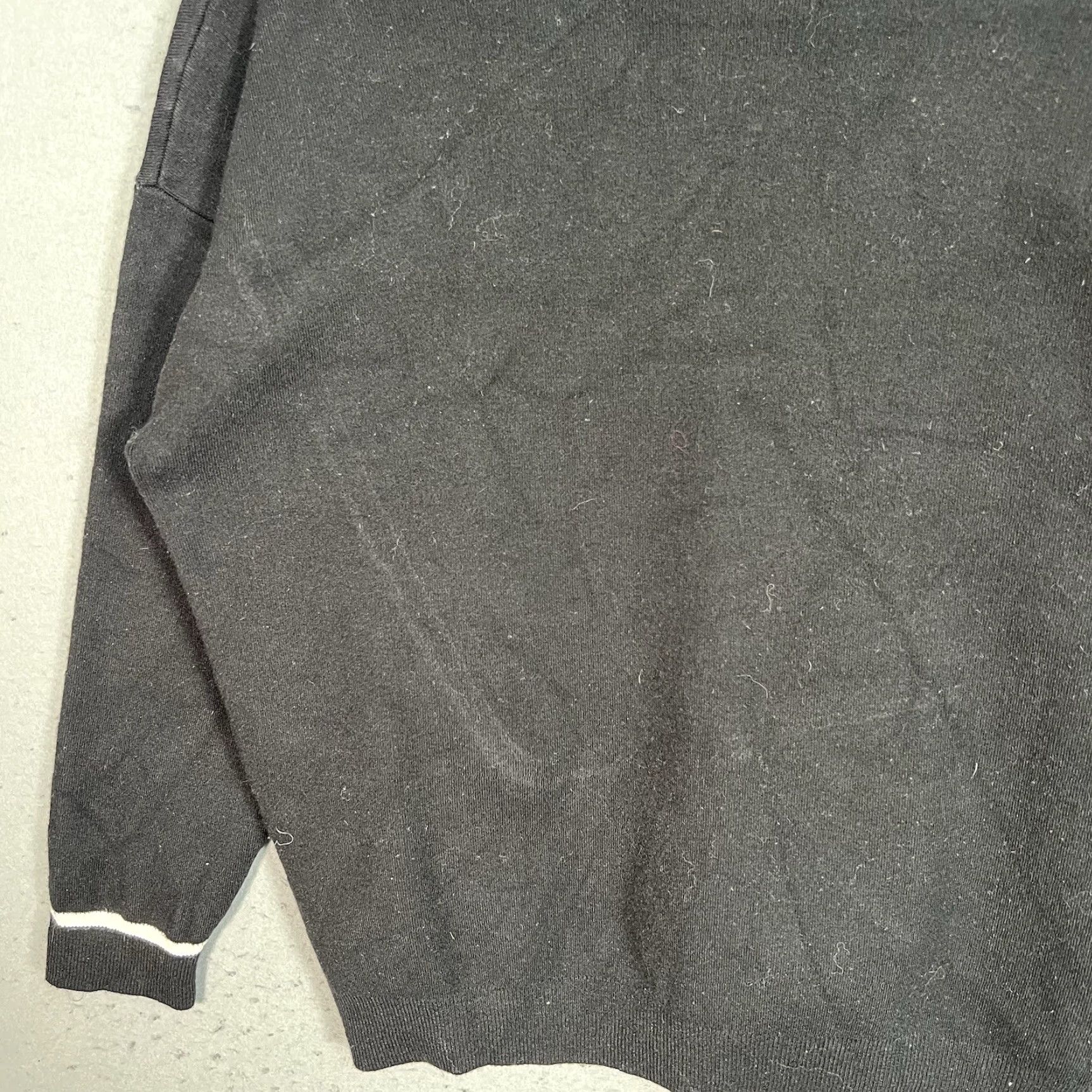 Mango Mango V Neck Knit Sweater Top Womens XS Black Pullover Long Sleeve MNG Size Size XS / US 0-2 / IT 36-38 - 7 Thumbnail