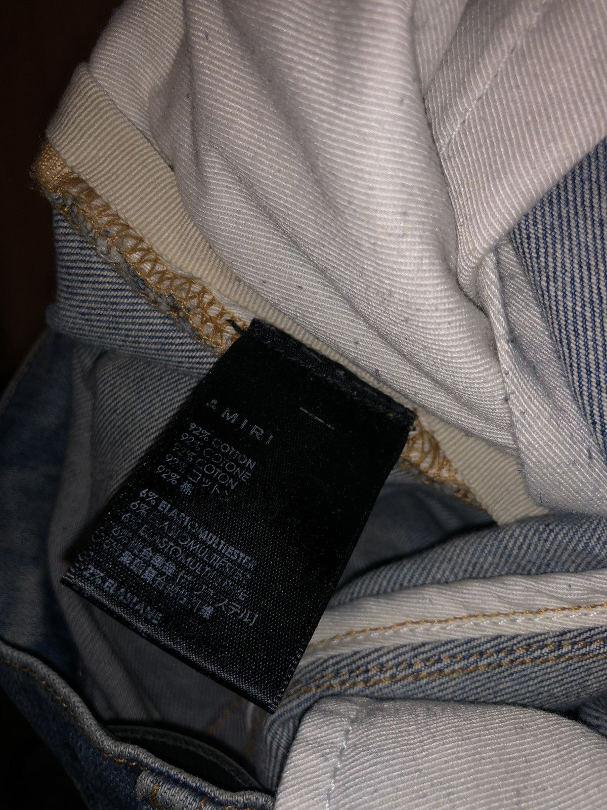 Amiri Amiri Stack Jean Antique Indigo - Size 31 Size US 31 - 9 Thumbnail