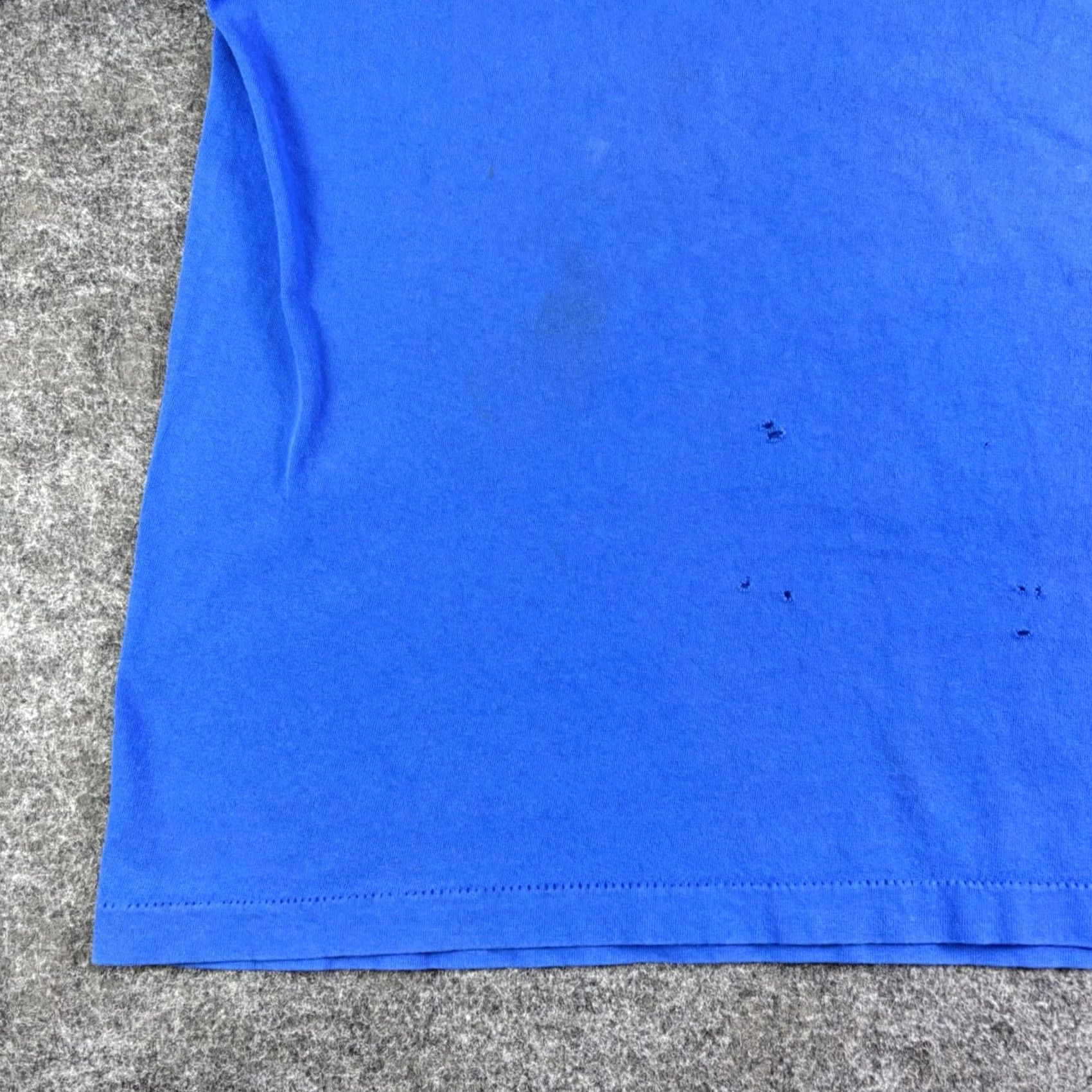 Vintage VINTAGE 90s Make The Run Ski Graphic Pocket T-Shirt Blue Large Mens Short Sleeve Cotton Shipping 1-2 Days Size US L / EU 52-54 / 3 - 6 Thumbnail