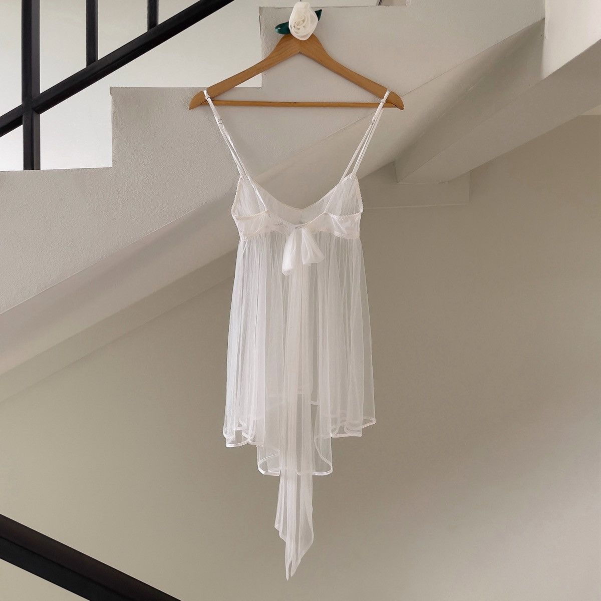 Victoria's Secret Victoria’s Secret White Mesh Sheer Mini Slip Dress (XS-S) Size S / US 4 / IT 40 - 8 Thumbnail