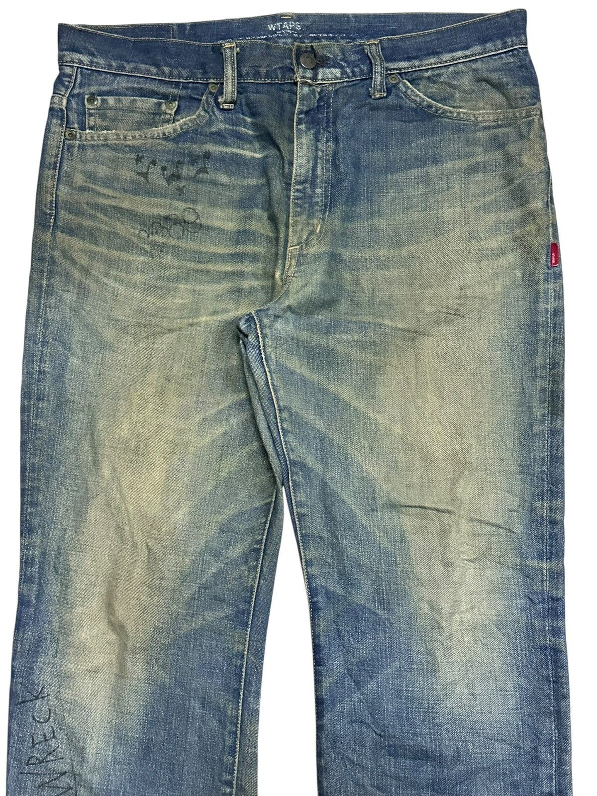 Wtaps Authentic Wtaps Vintage Skinny Loose With Mudwash and Faded Size US 35 - 4 Thumbnail