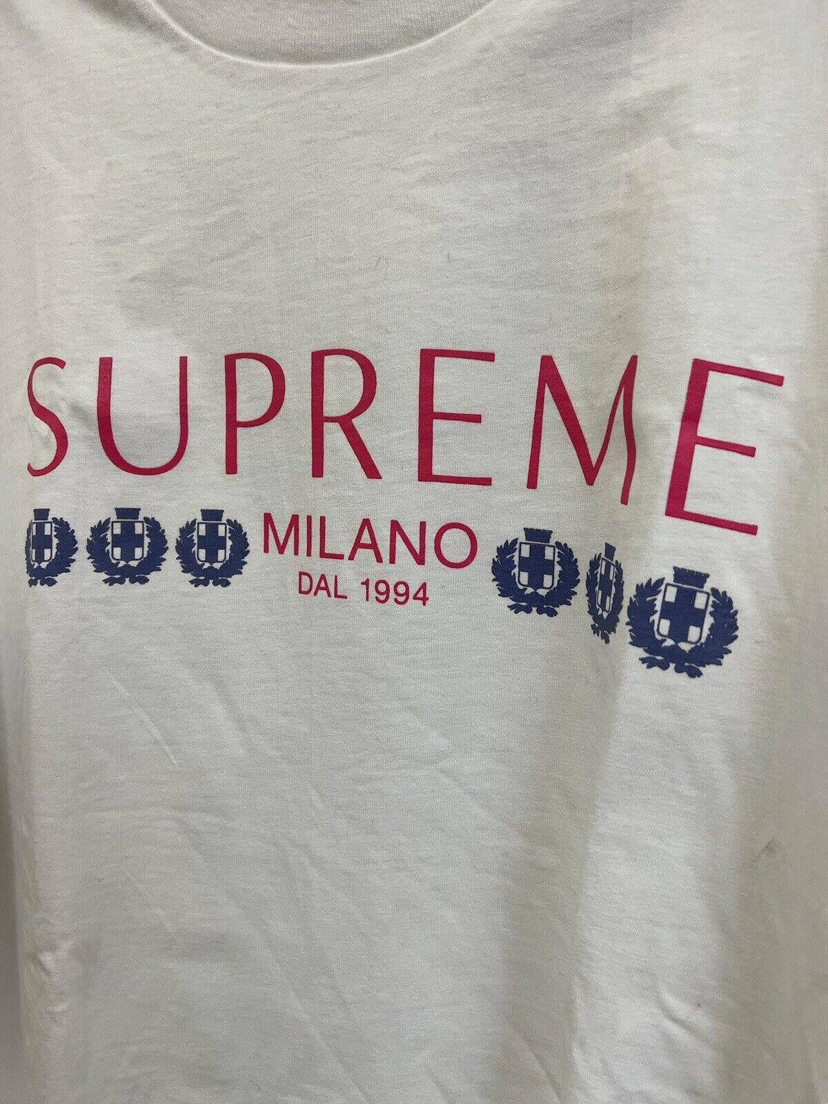 Supreme 2021 Supreme Milano Tee White Sz XL Size US XL / EU 56 / 4 - 4 Thumbnail