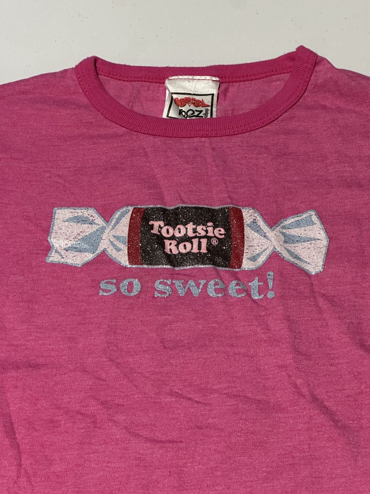 Vintage 90s tootsie Roll so sweet youth Girls graphic ringer shirt Size XS / US 0-2 / IT 36-38 - 2 Thumbnail