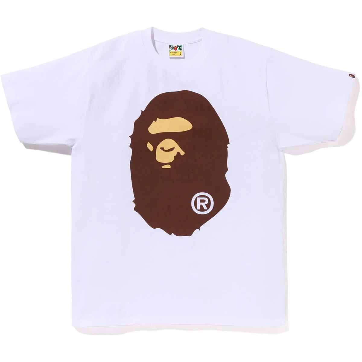 Bape Bape Pigment Big Ape Head Tee White Size US XXL / EU 58 / 5 - 2 Thumbnail