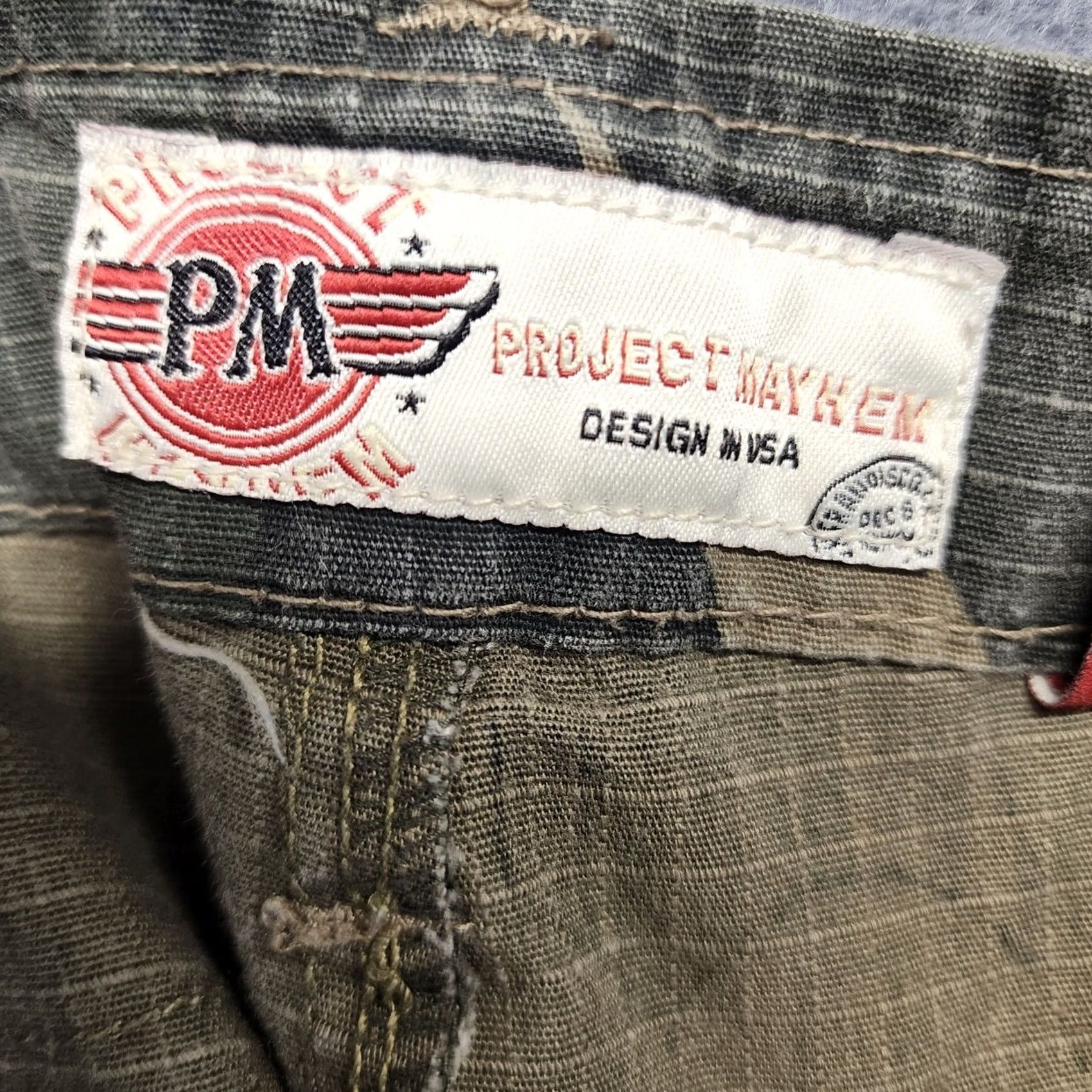 Y/Project VINTAGE Project Mayhem Cargo Pants Men 34x29 Camo Ripstop Tagged 34x30 Hunting Tiny Flaw Size US 34 / EU 50 - 3 Thumbnail