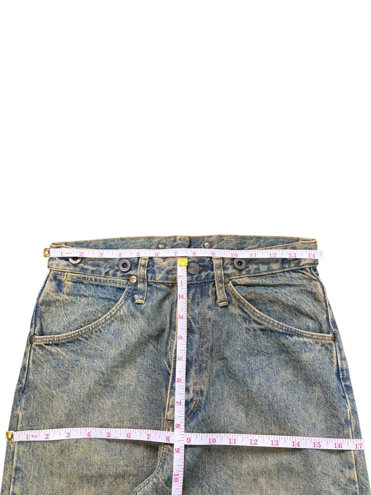 Wrangler Vintage Wrangler Blue Bell Buckle Back Mud Wash Loose Jeans Size US 28 / EU 44 - 6 Thumbnail