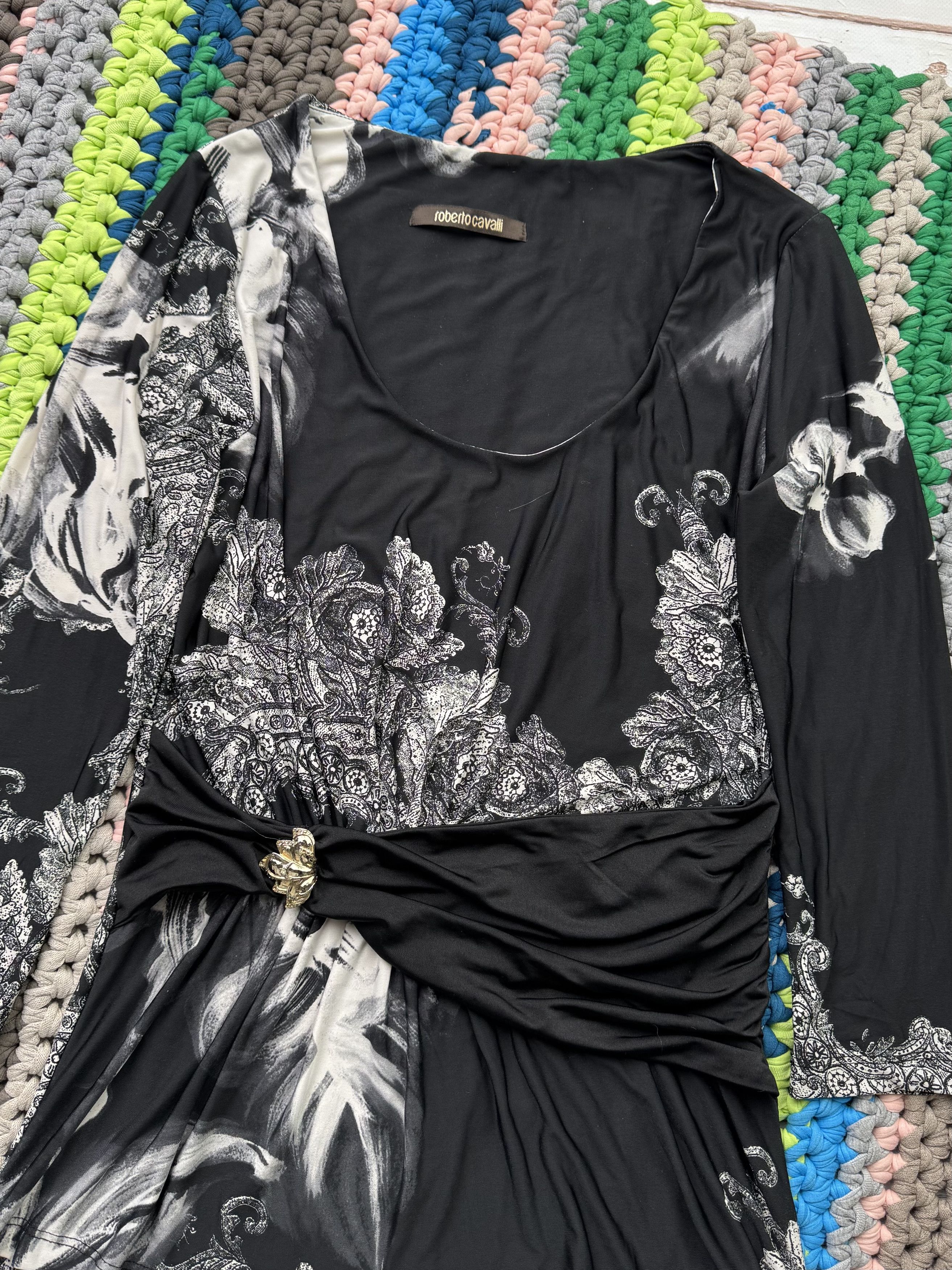 Roberto Cavalli Roberto Cavalli Vintage Long Sleeve (V303)(D10) Size L / US 10 / IT 46 - 2 Thumbnail