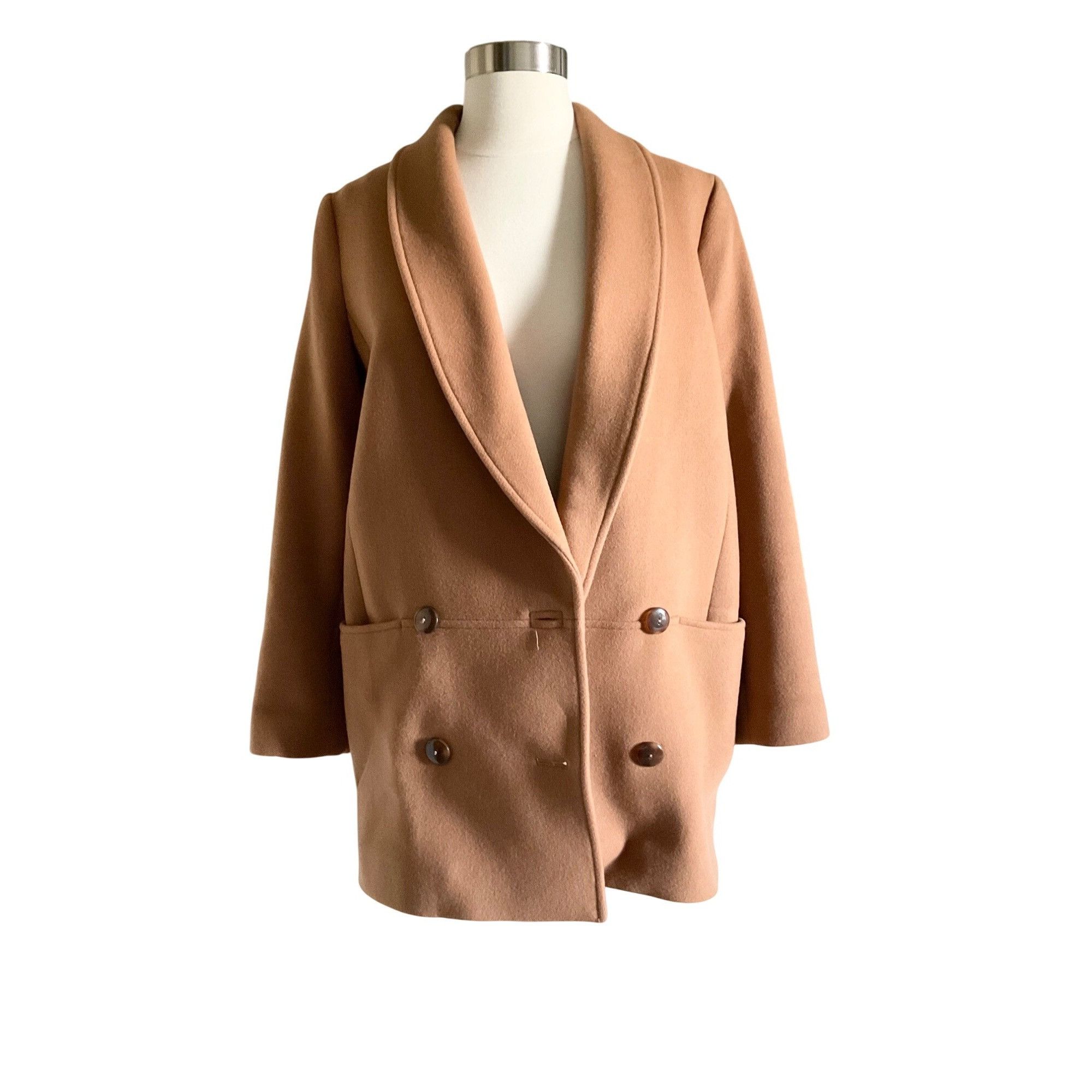 Sezane Sezane James wool Coat camel SZ38 bust40 US6 Size M / US 6-8 / IT 42-44 - 2 Thumbnail