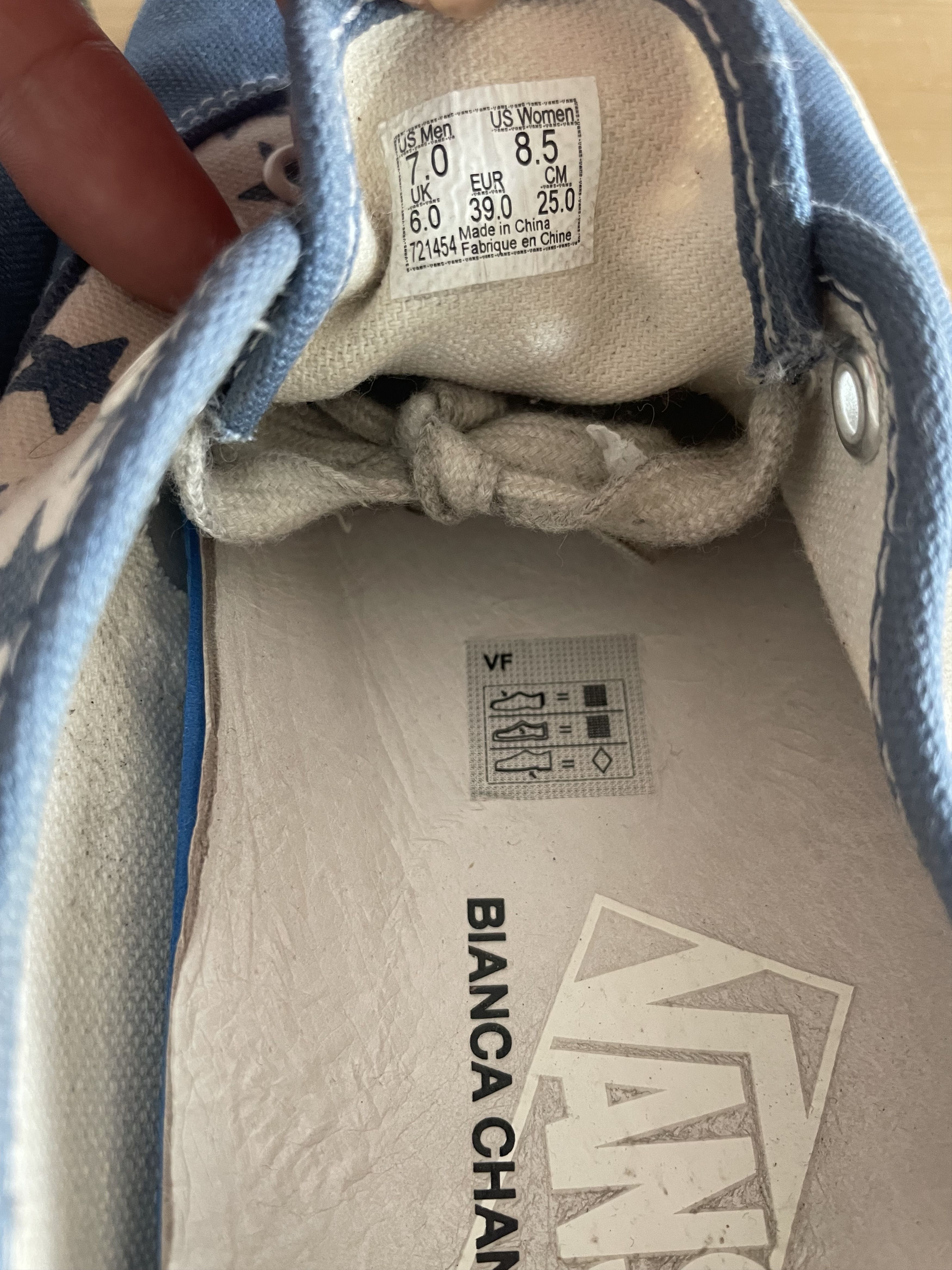 BIANCA CHANDON × Vans Blue Star Authentic Size US 7 / EU 40 - 9 Thumbnail