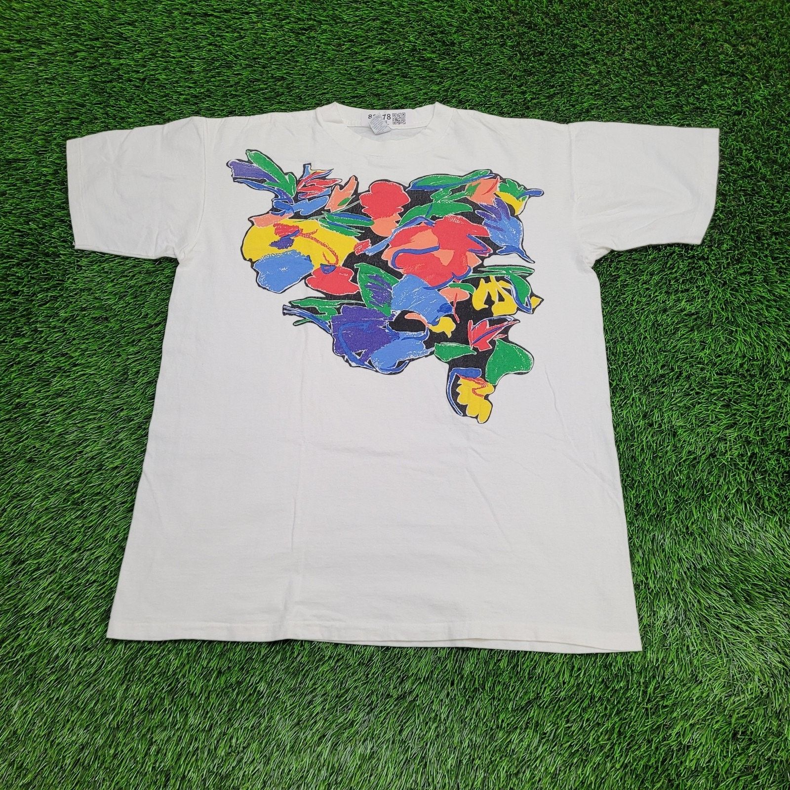 Lands' End VTG Land's End Abstract Floral Art Shirt Womens M Baggy USA Size M / US 6-8 / IT 42-44 - 1 Thumbnail