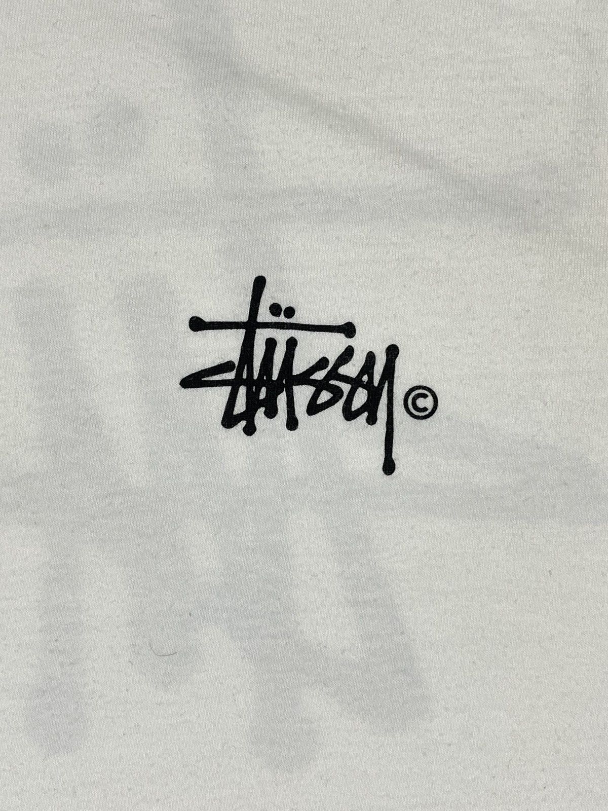 Stussy Vintage Stussy Tank Tops White Big Logo Y2K T Shirt Size L Size US L / EU 52-54 / 3 - 8 Thumbnail