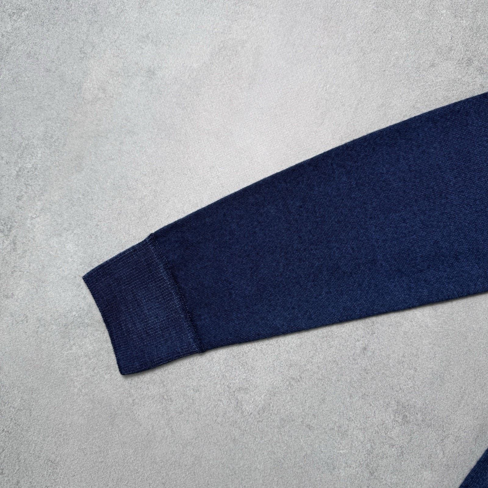 Aspesi Aspesi Men Wool Merino Sweater Hooded Blue Size 48 Size US M / EU 48-50 / 2 - 2 Thumbnail