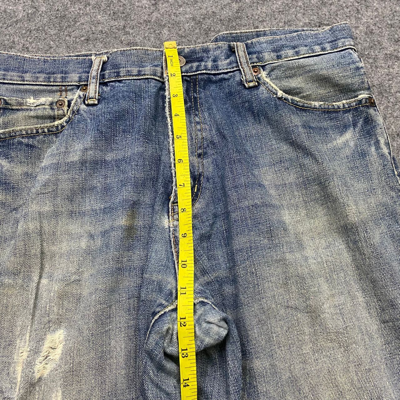 Japanese Brand 💥Best Offer💥Vintage Uniqlo Distressed Denim Size US 34 / EU 50 - 5 Thumbnail