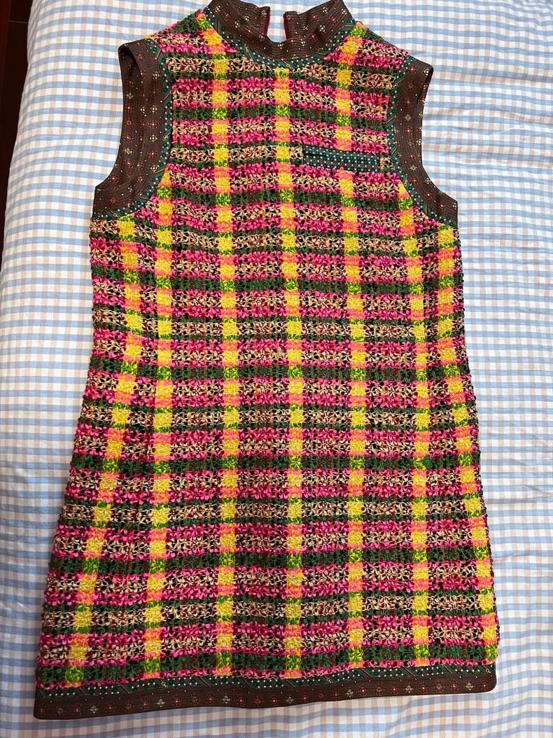 Gucci Gucci Sleeveless Wool Dress with Silk Lining- DMC Size US 31 - 1 Thumbnail