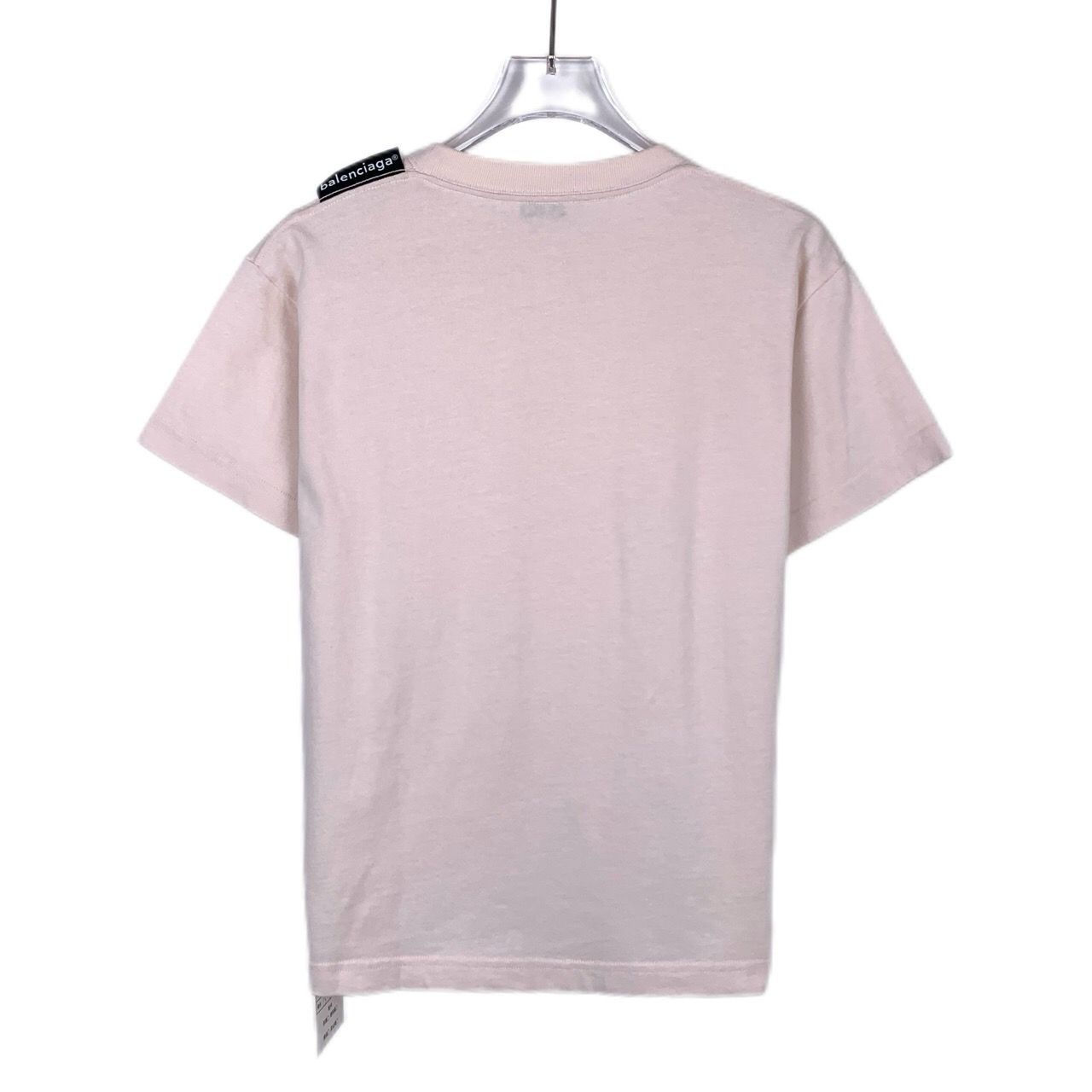 Balenciaga Balenciaga Logo Crewneck Pink Cotton Short Sleeve T-Shirt M Size M / US 6-8 / IT 42-44 - 8 Thumbnail