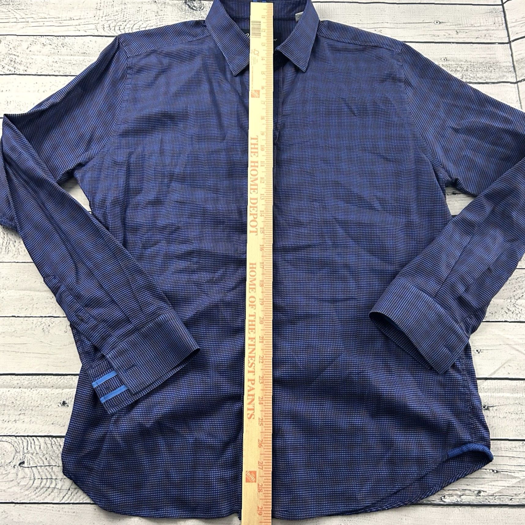 Robert Graham Robert Graham Long Sleeve Plaid Tailored Button Front Shirt Mens Medium Blue Size US M / EU 48-50 / 2 - 4 Thumbnail