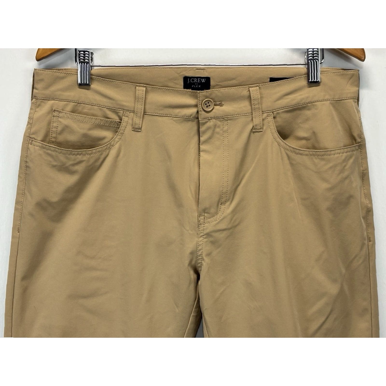 J.Crew J. Crew Flex Pants Mens 36 Tan Slim Tech Performance Preppy Chino Size US 36 / EU 52 - 2 Thumbnail