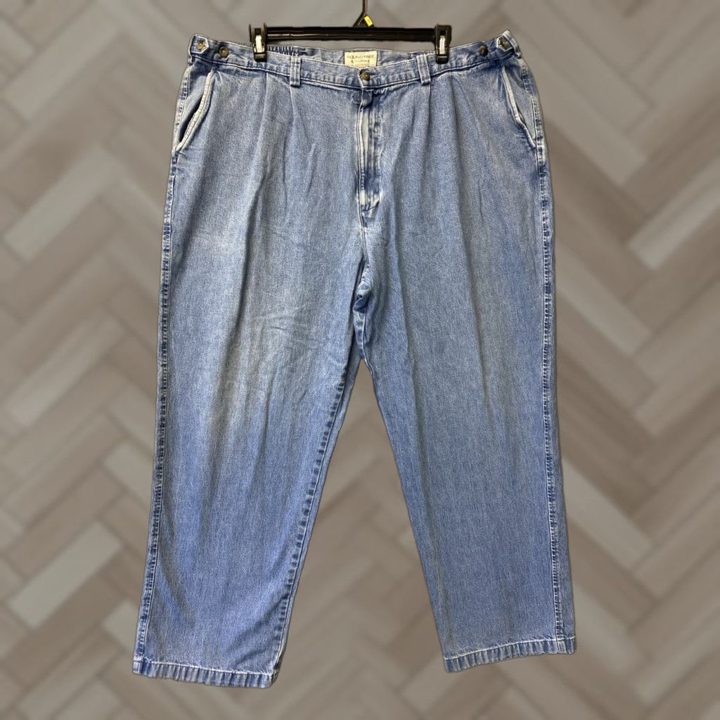 Roundtree & Yorke VINTAGE Roundtree & Yorke Men's Jeans Size 48X32 Blue Denim Relaxed Fit Inseam 30 Casual Pants Size US 32 / EU 48 - 1 Thumbnail