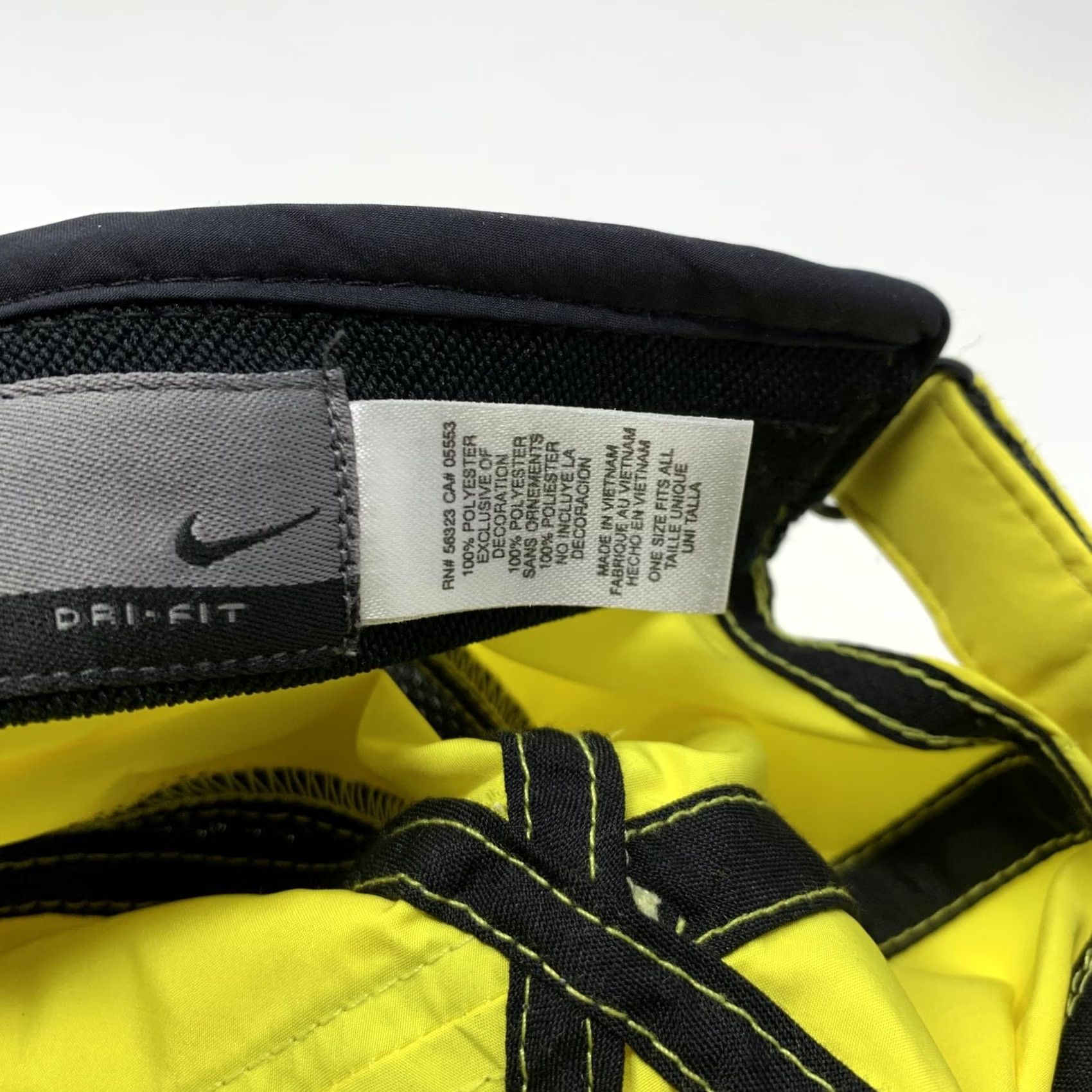 Nike Nike Hat Cap Strap Back Yellow Dri-FIT Running Volt Mens Featherlight 2011 Size ONE SIZE - 6 Thumbnail