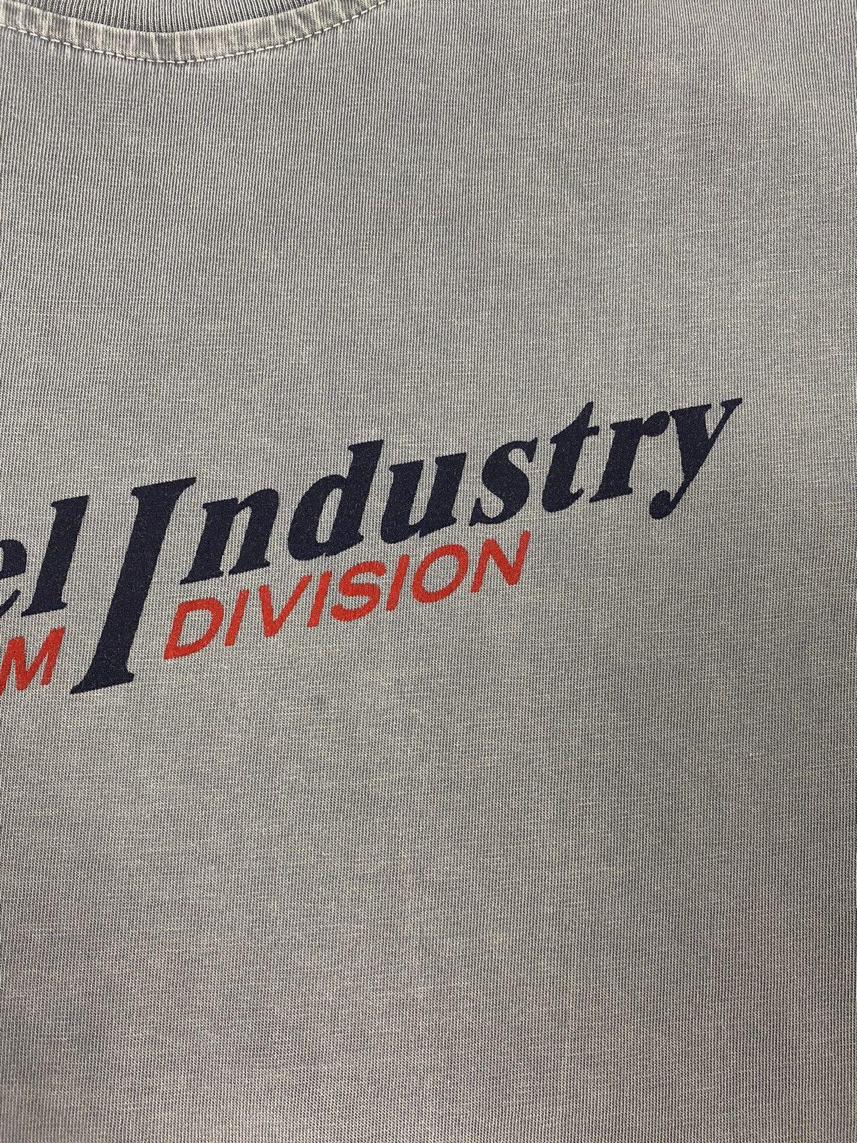 Diesel Diesel Industry Faded Gray Big Logo Avant-garde T Shirt Size US L / EU 52-54 / 3 - 8 Thumbnail