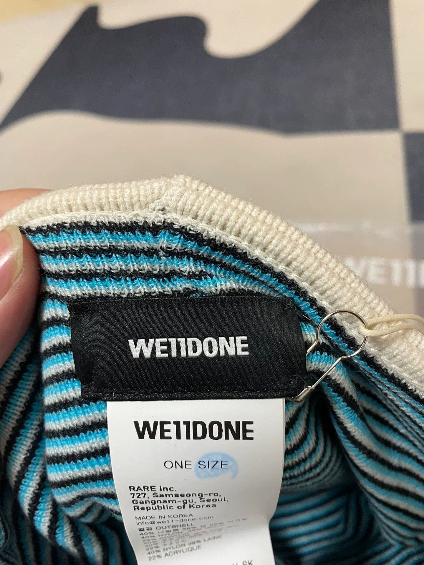 WE11DONE we11done letter beanie Size ONE SIZE - 4 Thumbnail
