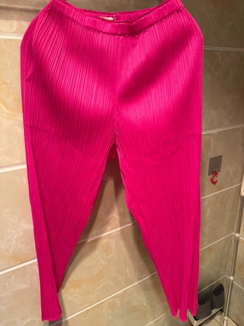 Issey Miyake issey miyake size:1 Pink pleated pants 2505-Nextarrow Size 42" / US 20 - 1 Thumbnail