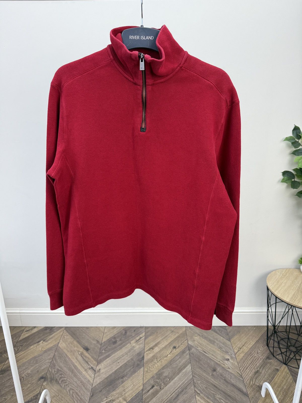 Polo Ralph Lauren Vintage Polo Ralph Lauren Half Zip Sweater Red Size US M / EU 48-50 / 2 - 1 Thumbnail