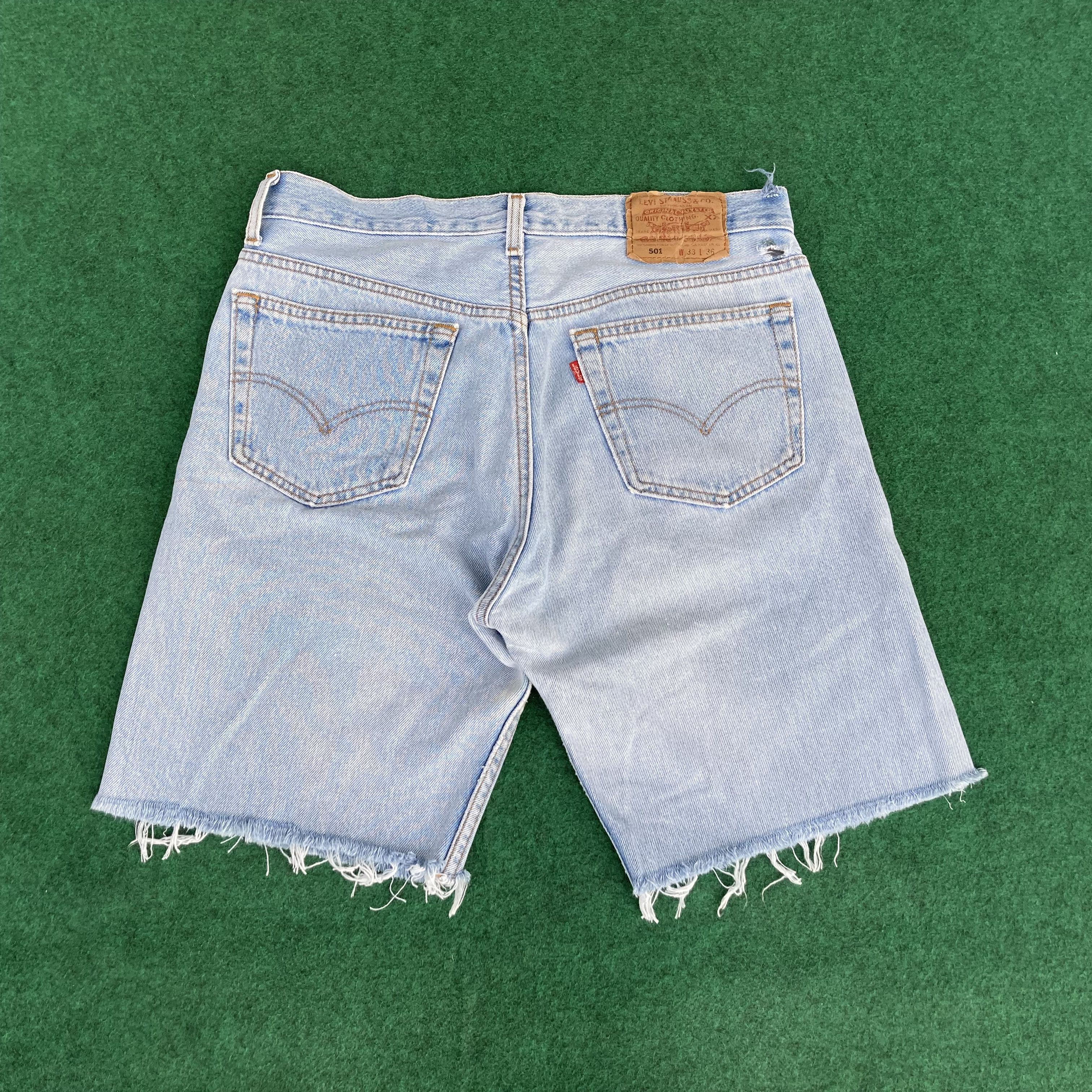 Levi's × Vintage Vtg Levis 501 Short Jorts Rolling Stones Jeans Size US 32 / EU 48 - 8 Thumbnail