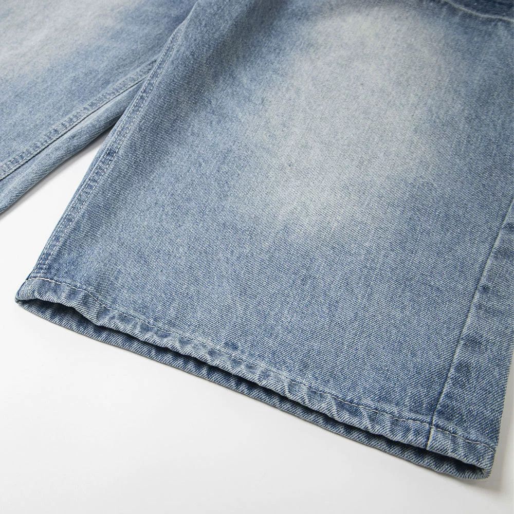 Japanese Brand × Jean Retro men's distressed punk gradient washed denim shorts Size US 32 / EU 48 - 6 Thumbnail