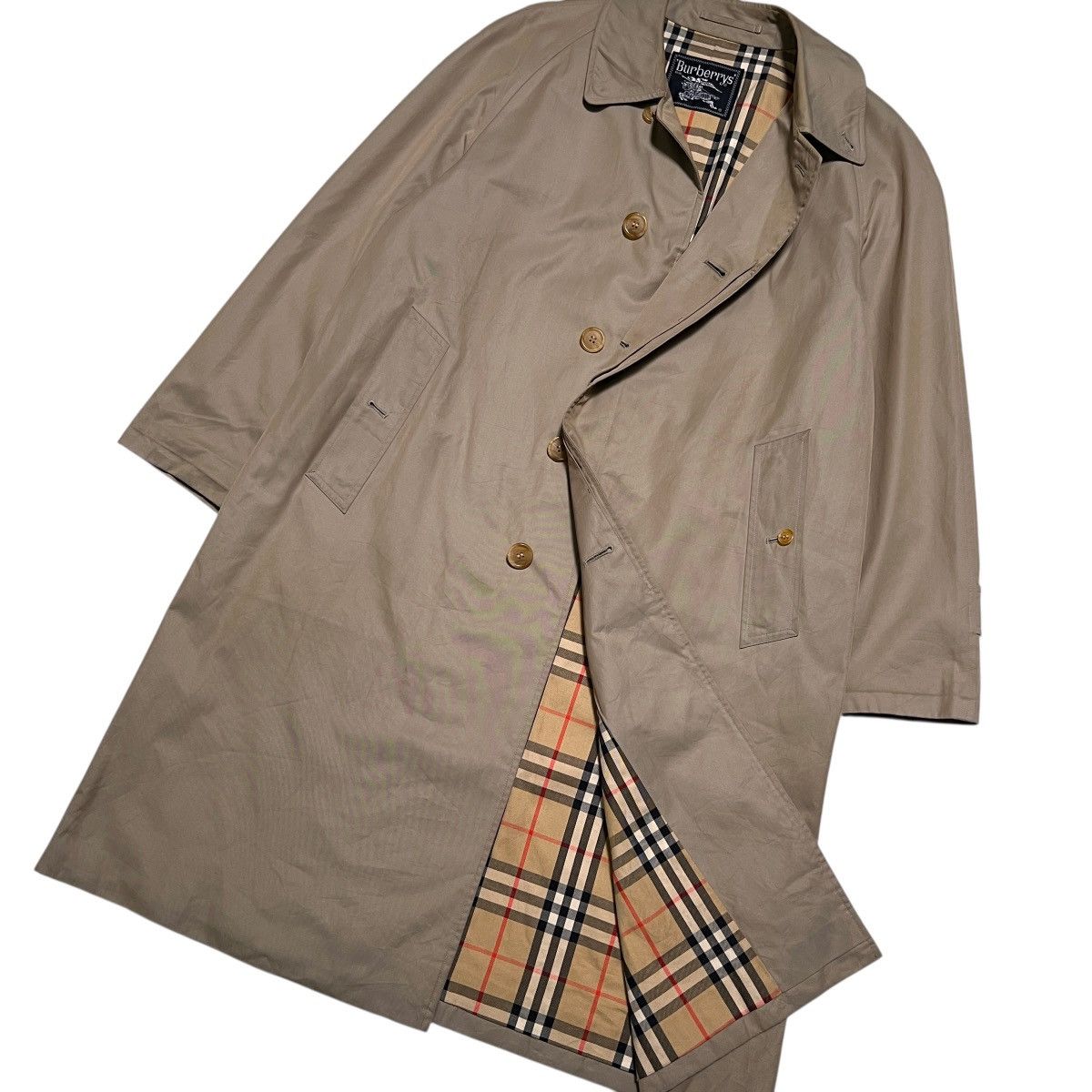 Burberry Vintage Burberrys Trenchcoat Nova Check Rich Brown Biege Size US M / EU 48-50 / 2 - 5 Thumbnail