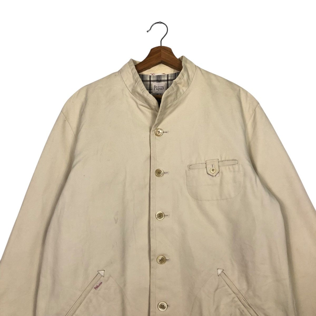 Japanese Brand VINTAGE CHORE WORK JACKET BLANKET TARTAN PAPAS ISSEY MIYAKE Size US M / EU 48-50 / 2 - 6 Thumbnail