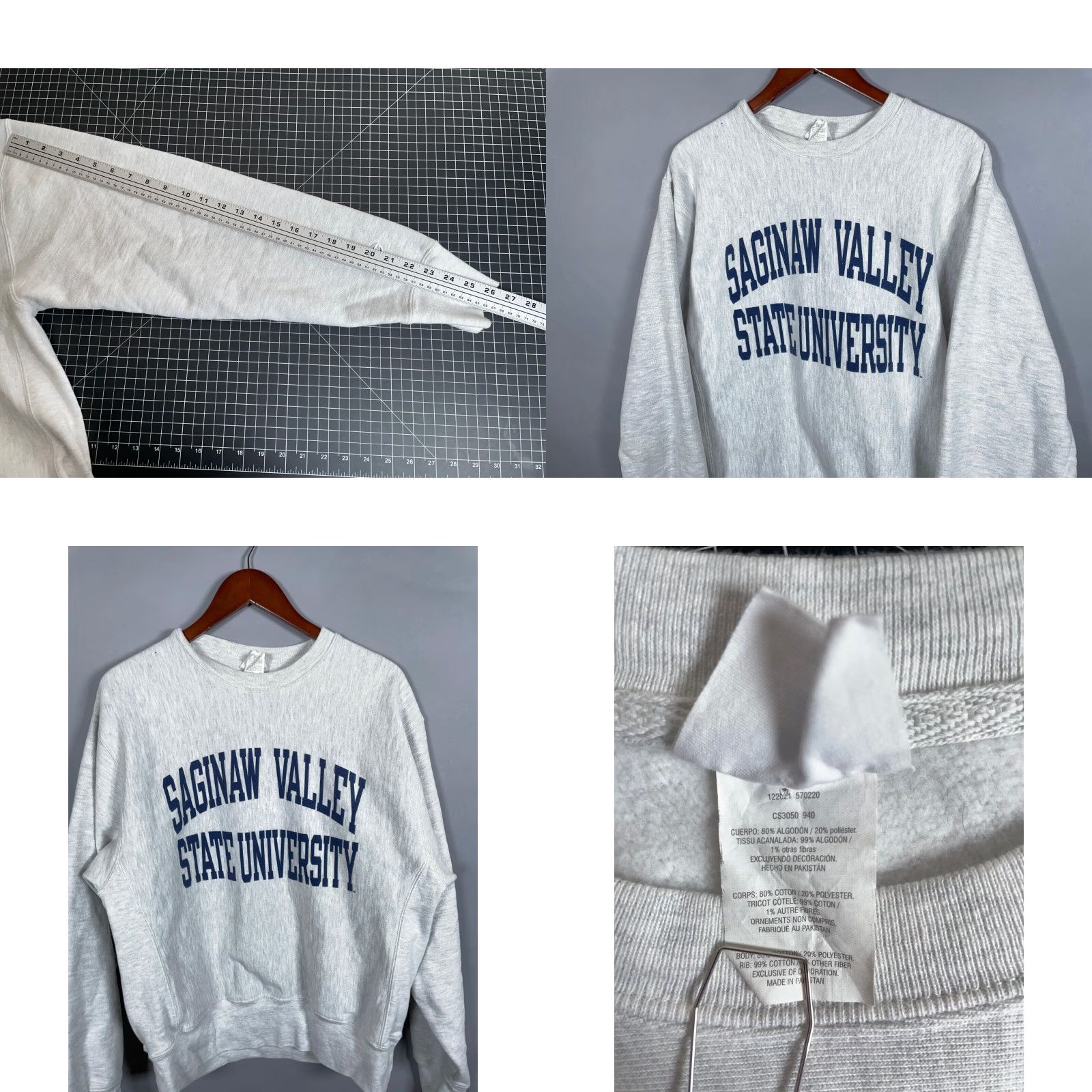 Champion Champion Saginaw Valley State University Reverse Weave Sweatshirt Adult Medium Size US M / EU 48-50 / 2 - 8 Thumbnail