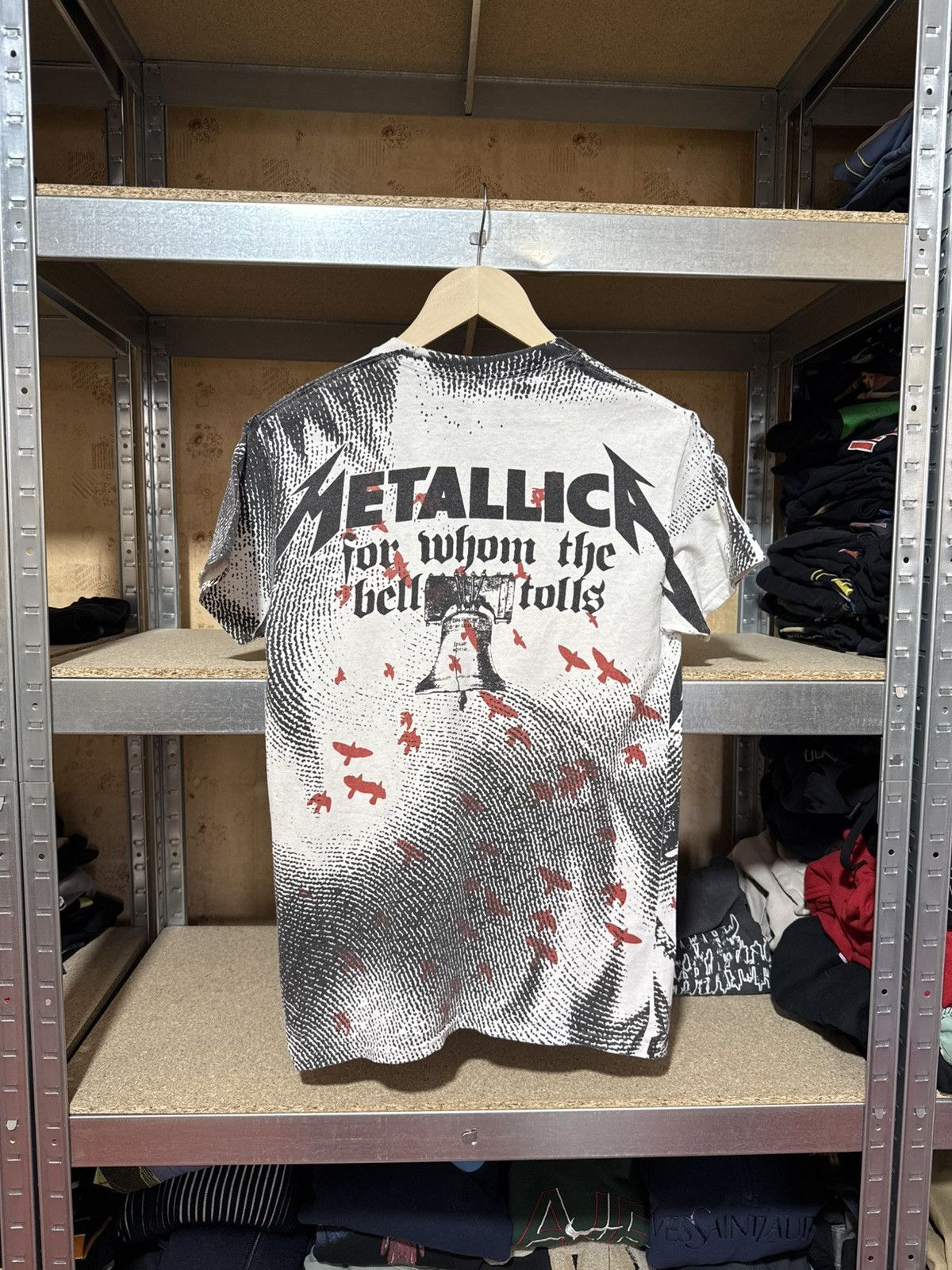 Band Tees × Metallica × Vintage Vintage 2013 Metallica For Whom The Bell Tolls Rock T-Shirt Size US S / EU 44-46 / 1 - 2 Thumbnail