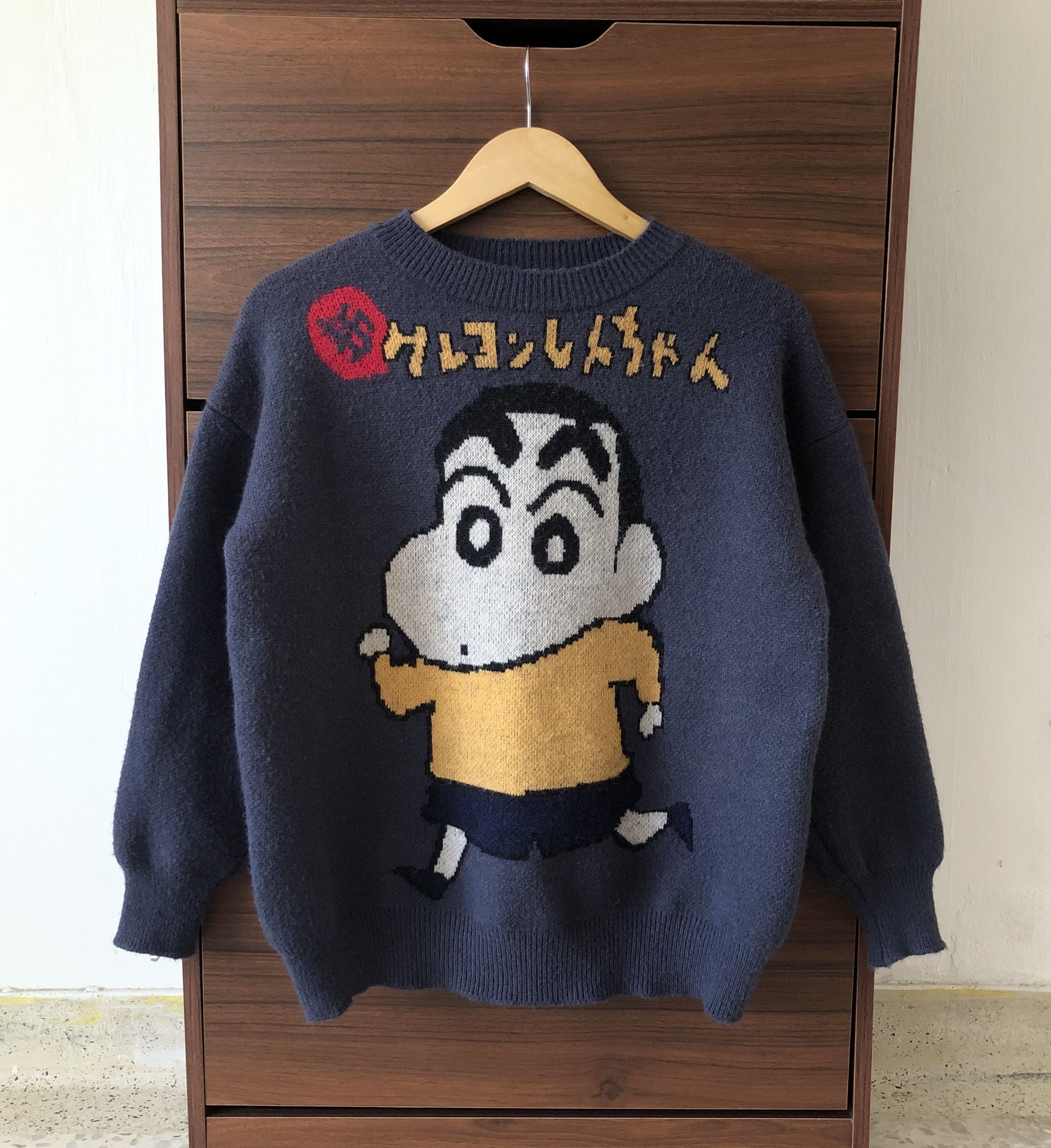 Anime VINTAGE CRAYON SHIN-CHAN HANDKNIT WOOL JUMPER Size M / US 6-8 / IT 42-44 - 1 Thumbnail