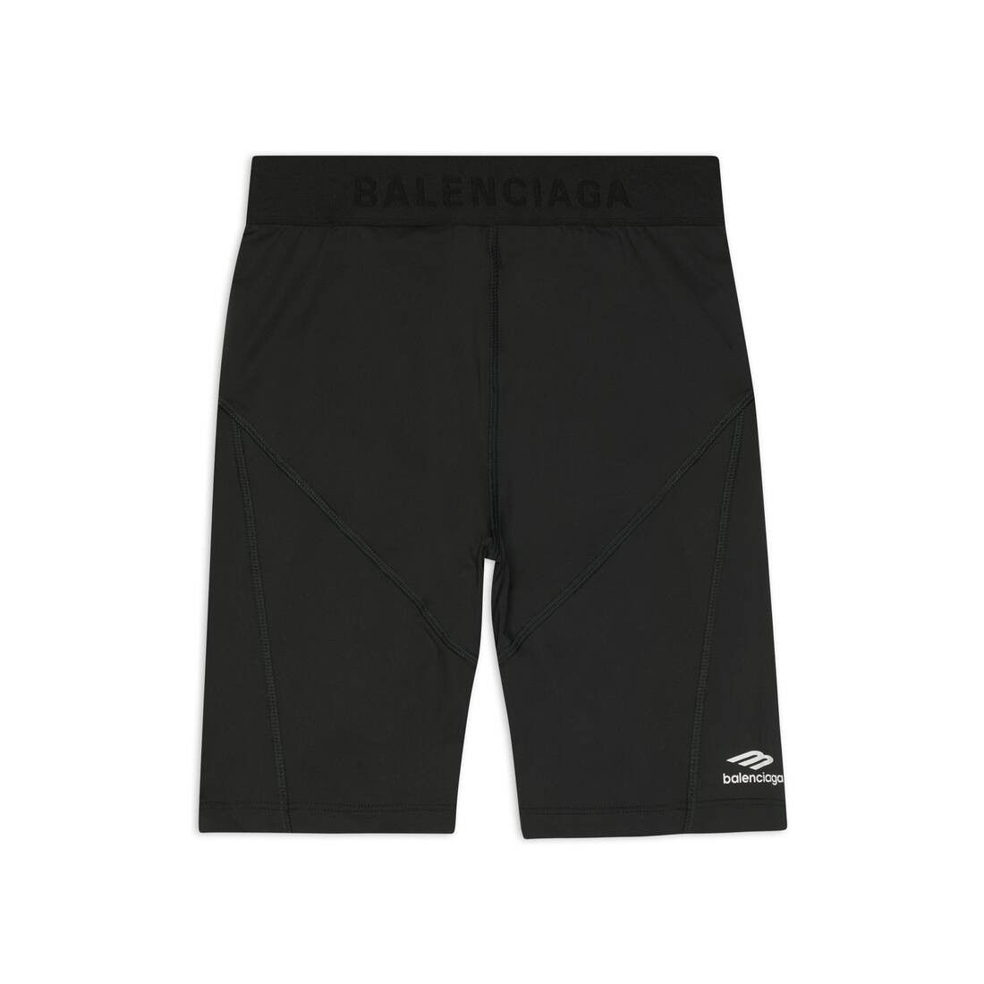 洗練された バレンシアガ ショーツ 3B ATHLETIC ロゴバンド 黒 洗練された バレンシアガ ショーツ 3B ATHLETIC ロゴバンド 黒