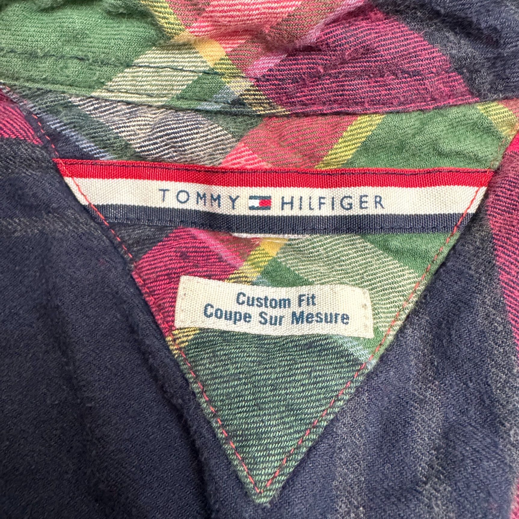 Tommy Hilfiger VINTAGE Tommy Hilfiger Men's Flannel Shirt 90s Plaid Casual Button-Down All Seasons, Multi, M Size US M / EU 48-50 / 2 - 7 Thumbnail