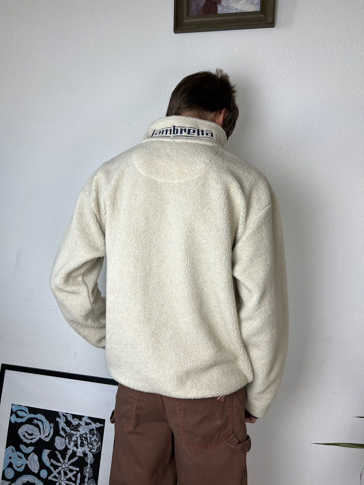JNCO × Japanese Brand Lambretta vintage Baggy fleece Big logo Drill Streetwear Y2K Size US L / EU 52-54 / 3 - 13 Thumbnail
