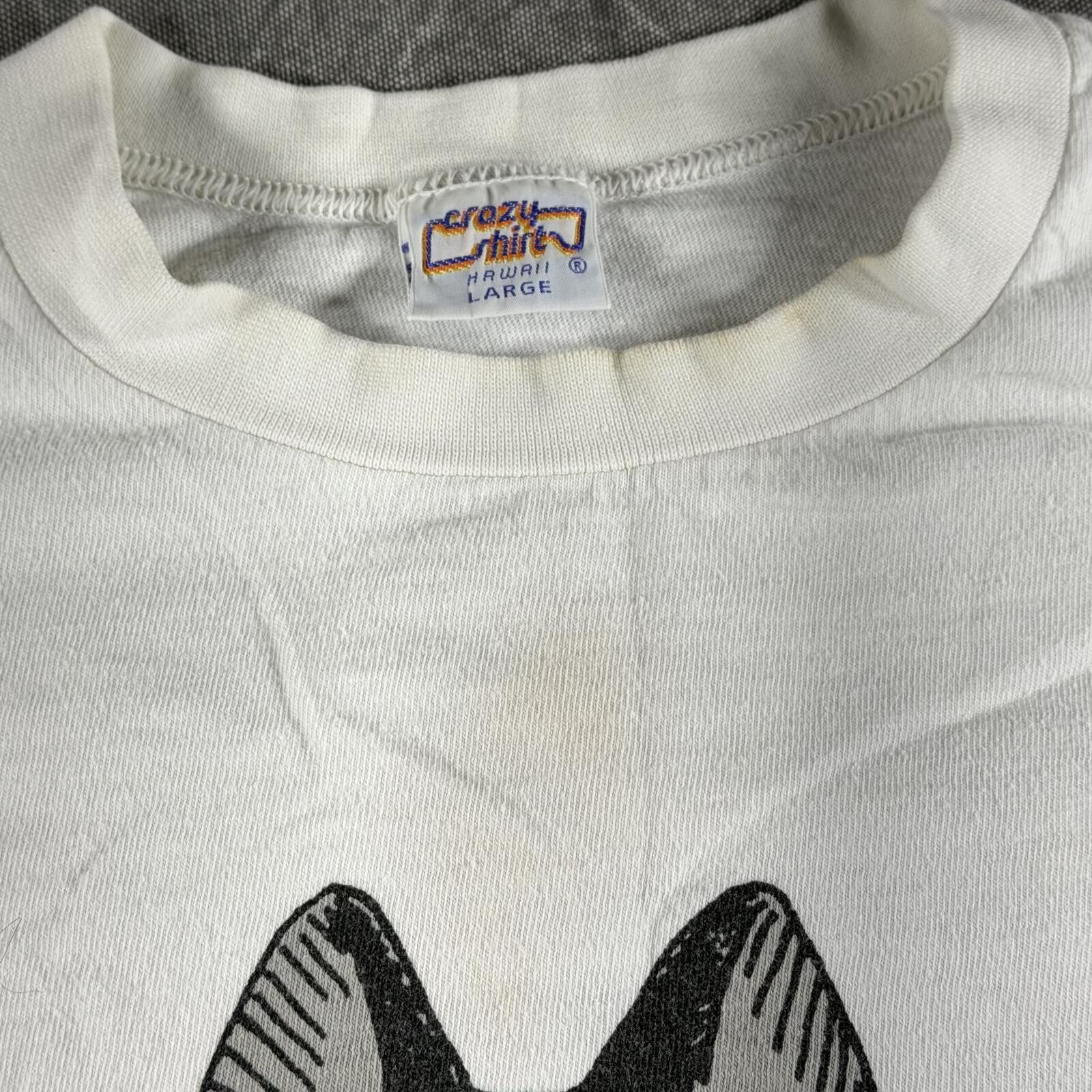Other Crazy Shirt Shirt Men's L White Vintage 1978 Cat Print Size ONE SIZE - 6 Thumbnail