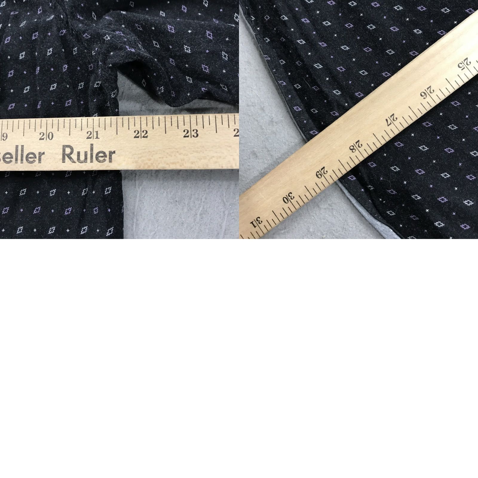 Vintage Buttercloth Mens Shirt Large Black Geometric Classic Designer Button-Up Casual Cotton Icy/Contrast? Size US L / EU 52-54 / 3 - 8 Thumbnail