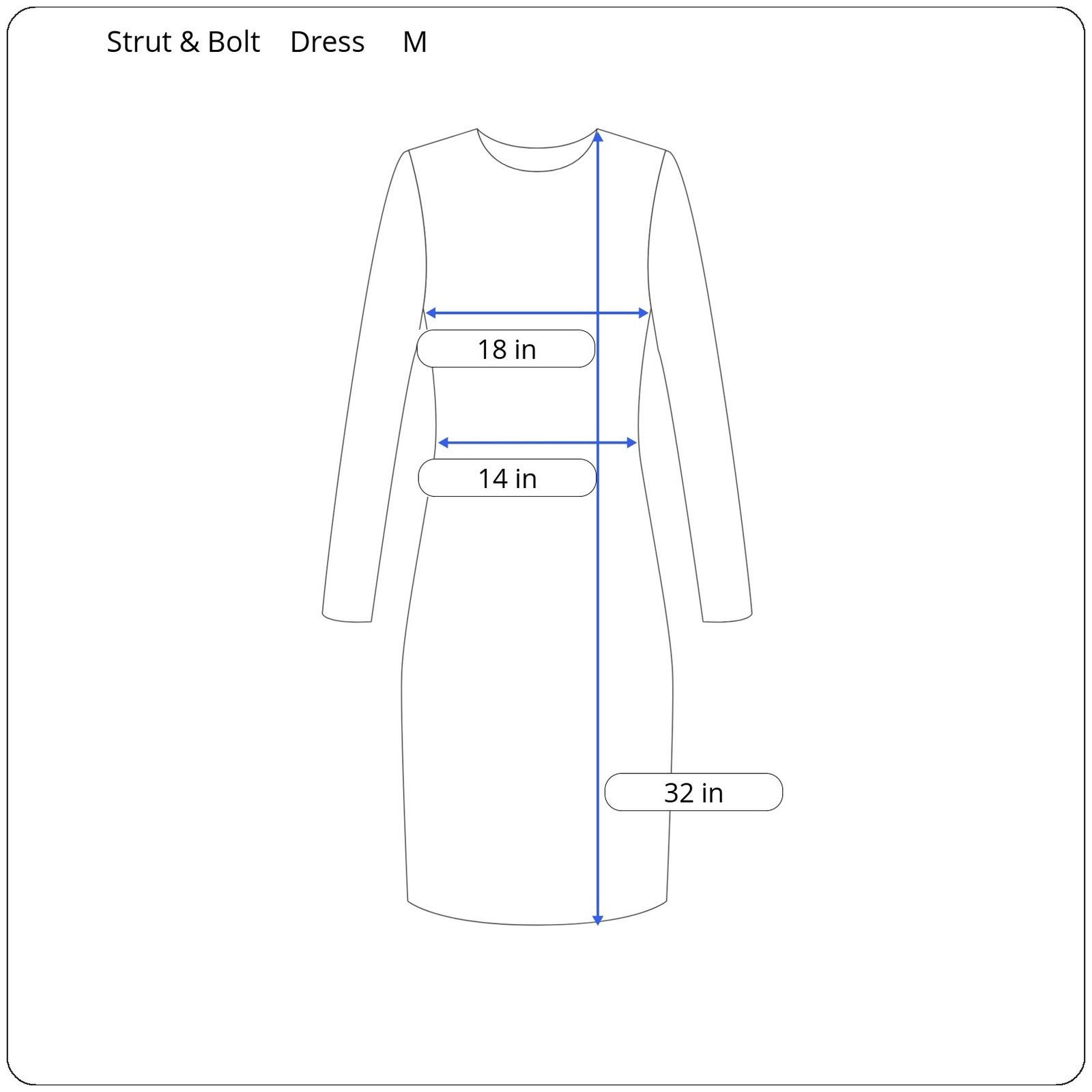 Other Strut & Bolt Long Sleeve Dress Women's Size Medium Size M / US 6-8 / IT 42-44 - 5 Thumbnail