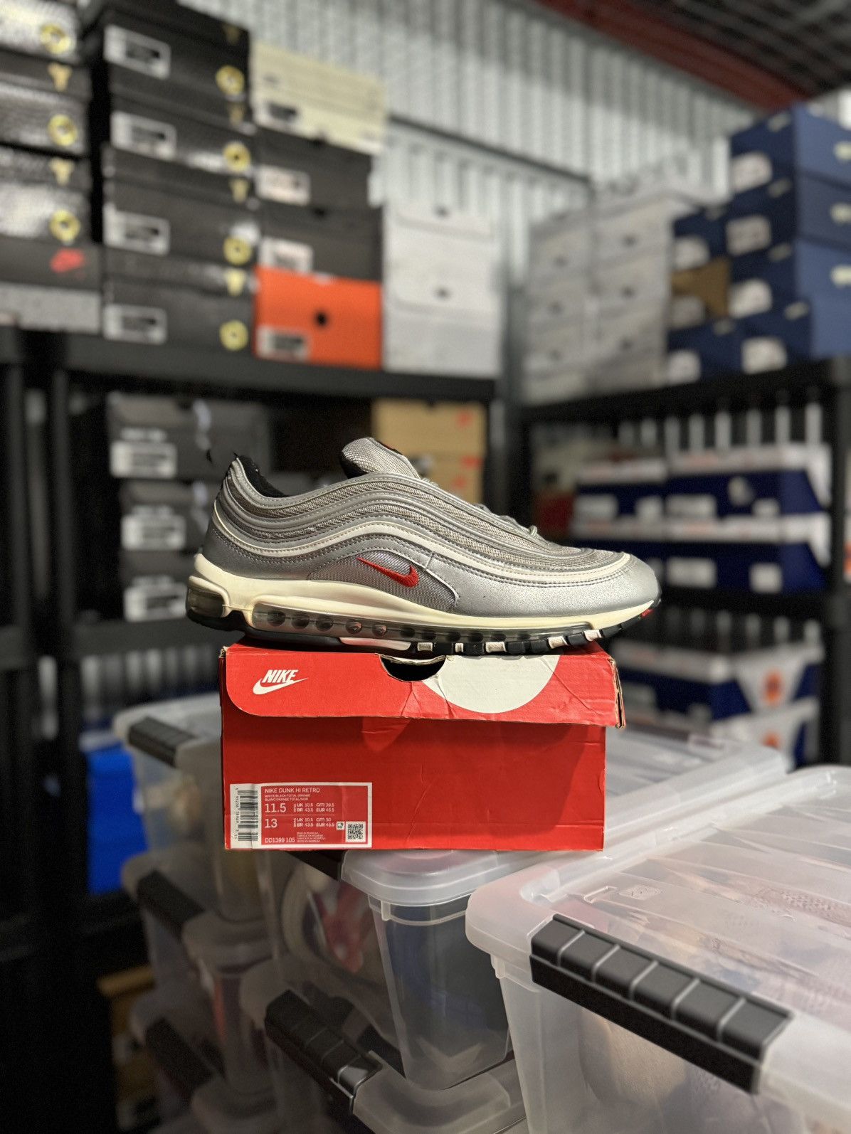 Nike Nike Air Max 97 OG Silver Bullet 2022 Size 12 Size US 12 / EU 45 - 1 Thumbnail