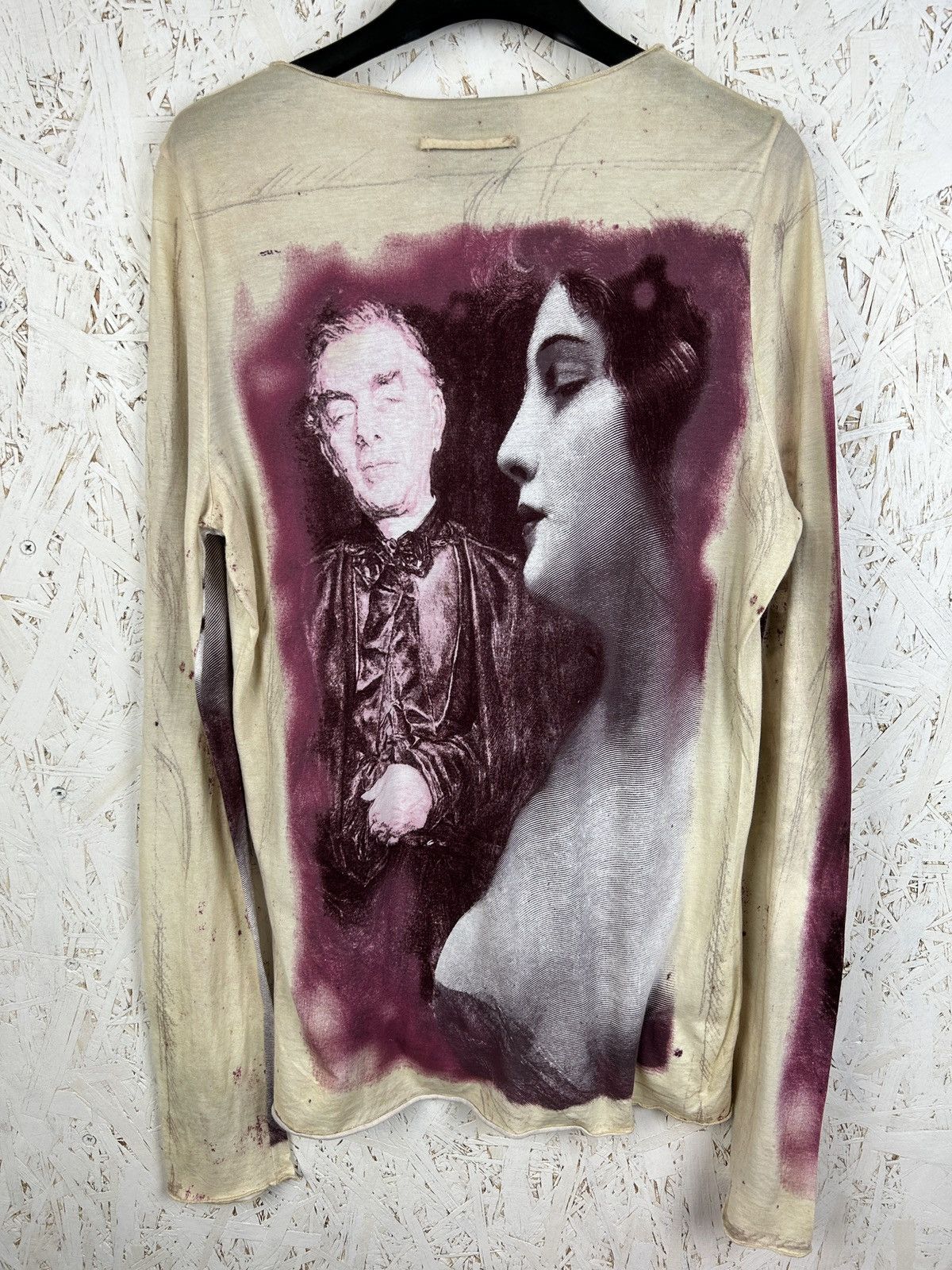 Jean Paul Gaultier Vintage Jean Paul Gaultier Mesh Face Portrait Long Sleeve Size XL / US 12-14 / IT 48-50 - 7 Thumbnail
